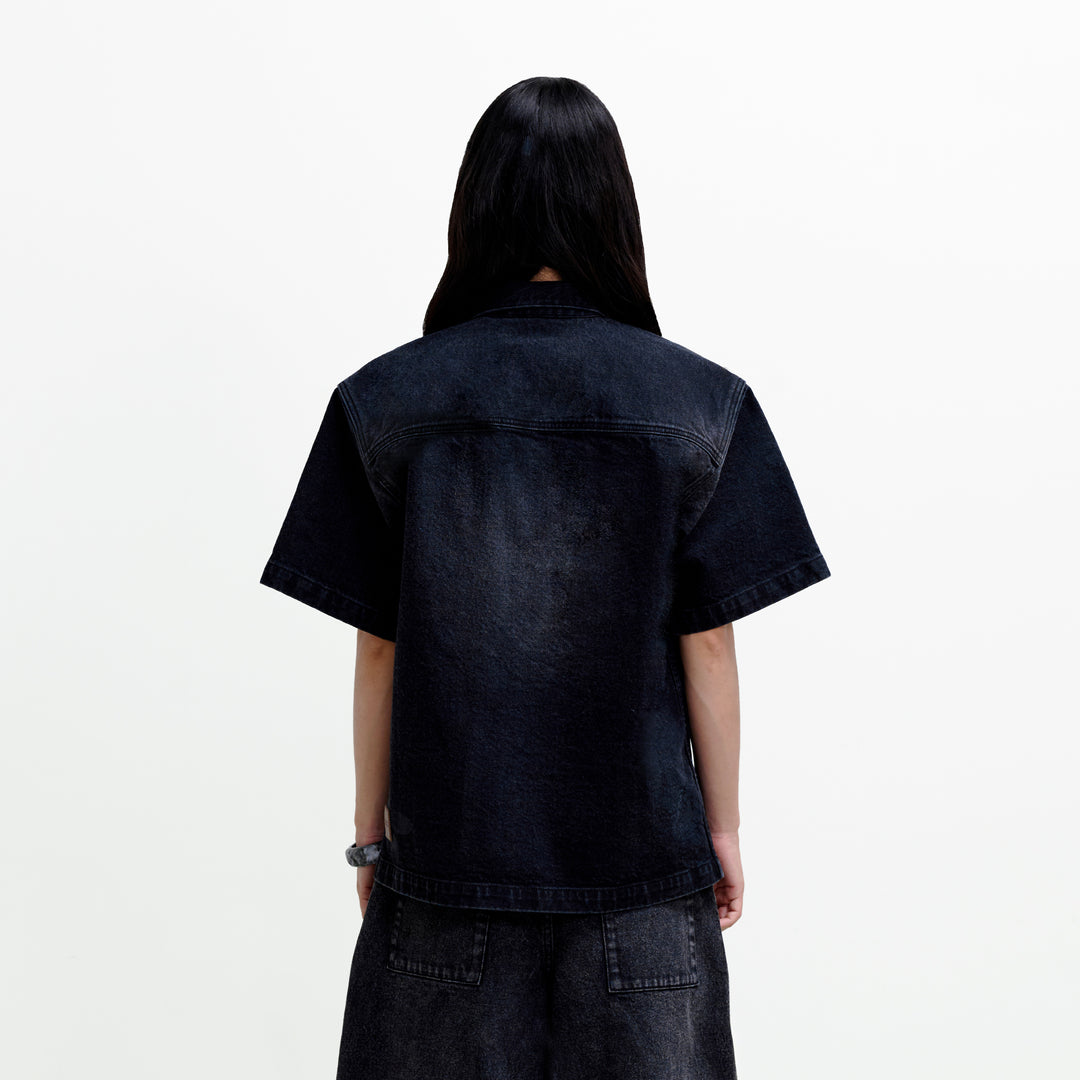 Wild Fruit Short-Sleeve Shirt | Midnight Black