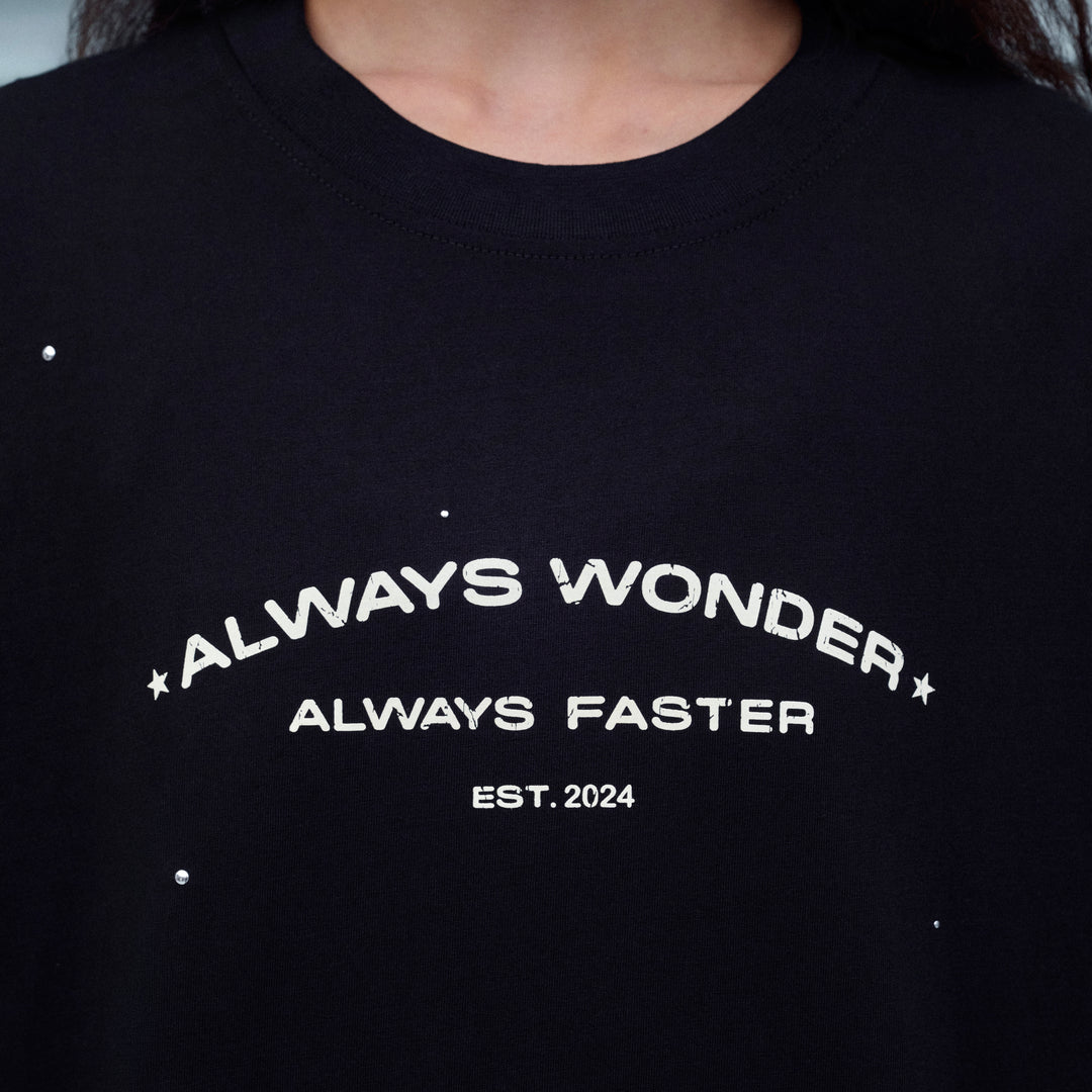 Always Faster Oversized T-Shirt | Midnight Black