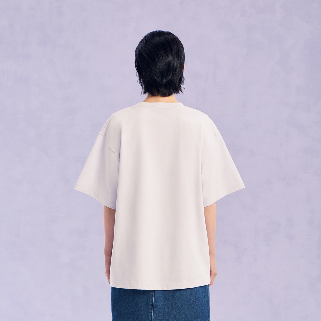 The Wonder Flower Oversized Tee | Lavender Haze