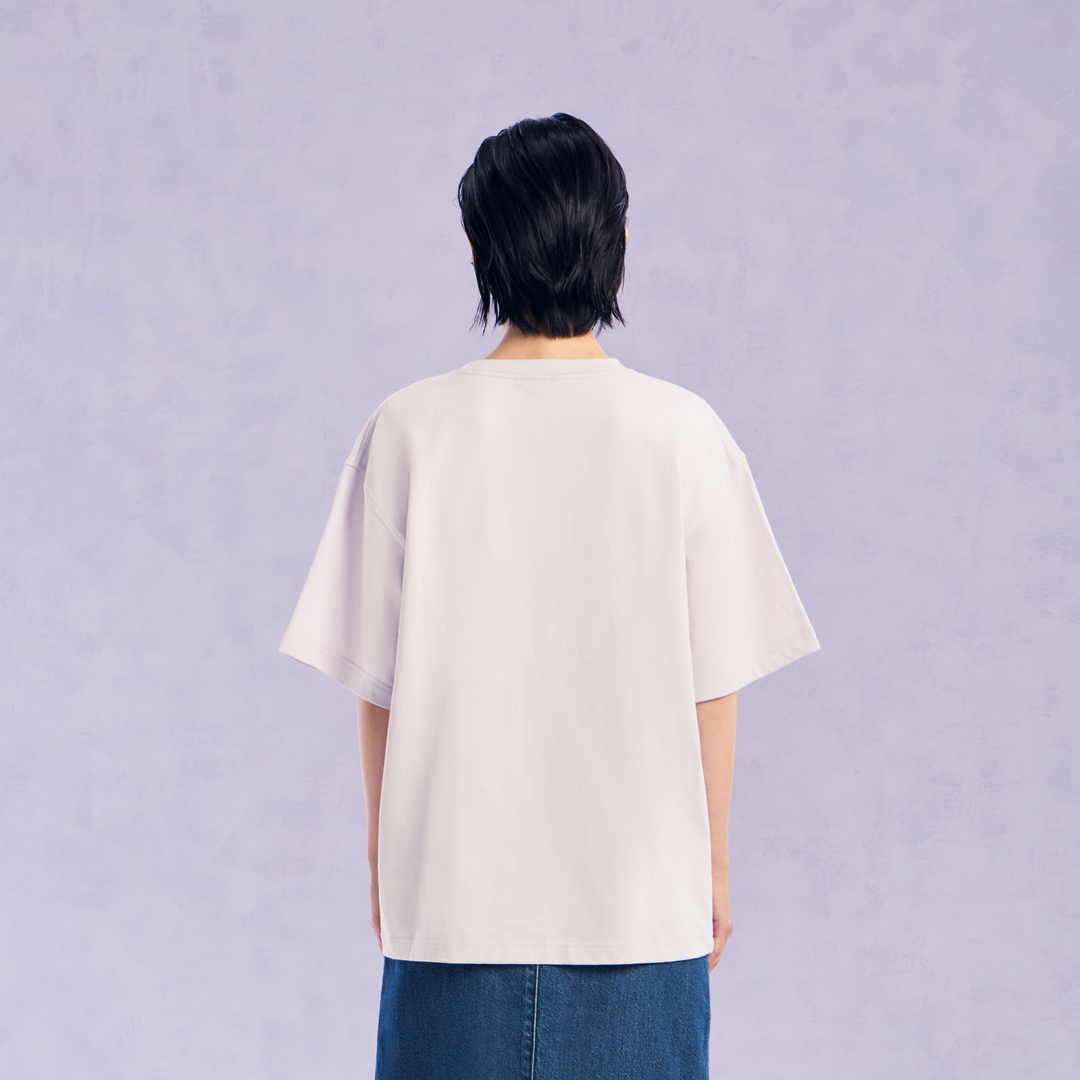 The Wonder Mark Oversized Tee | Lavender Haze
