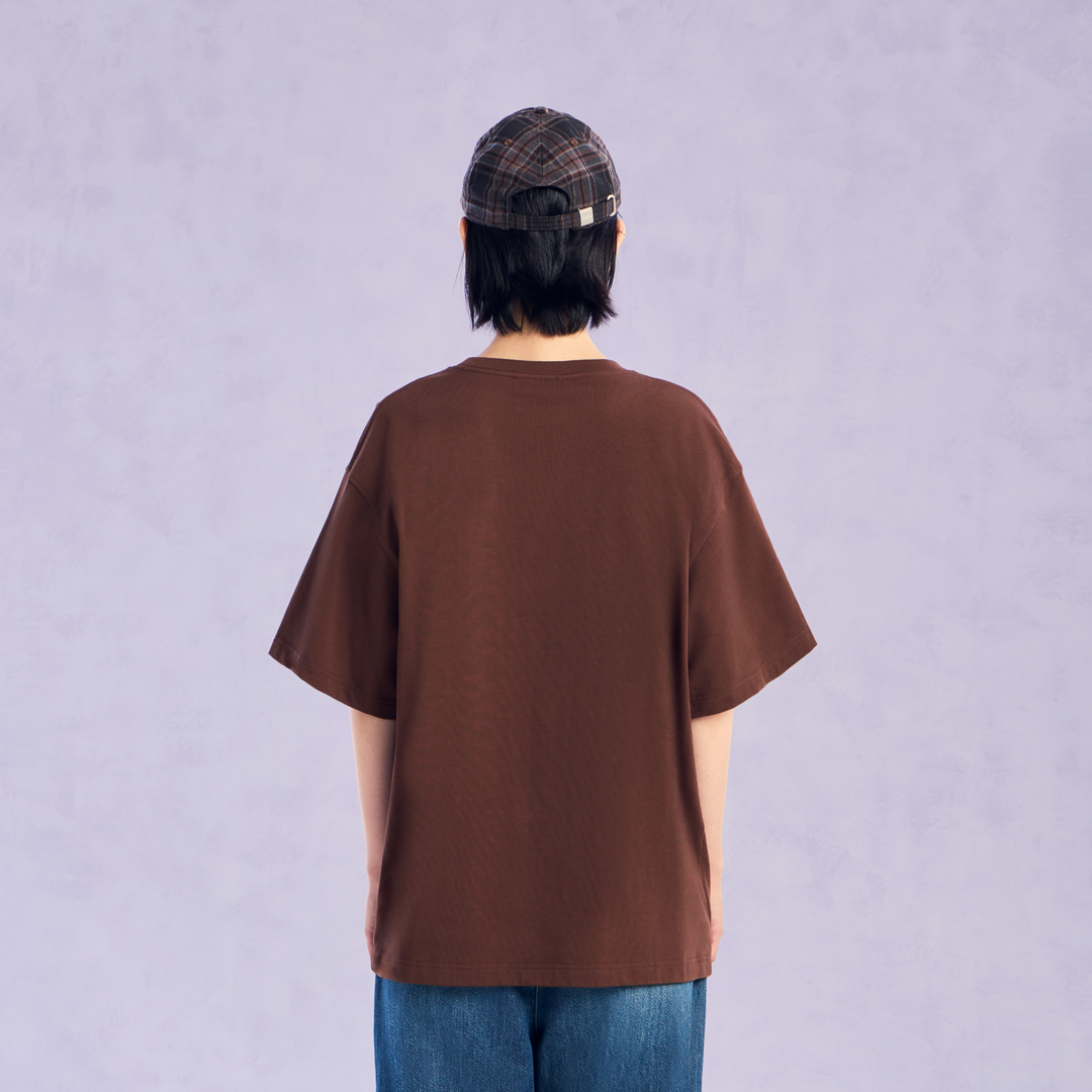 The Wonder Flower Oversized Tee | Espresso Brown