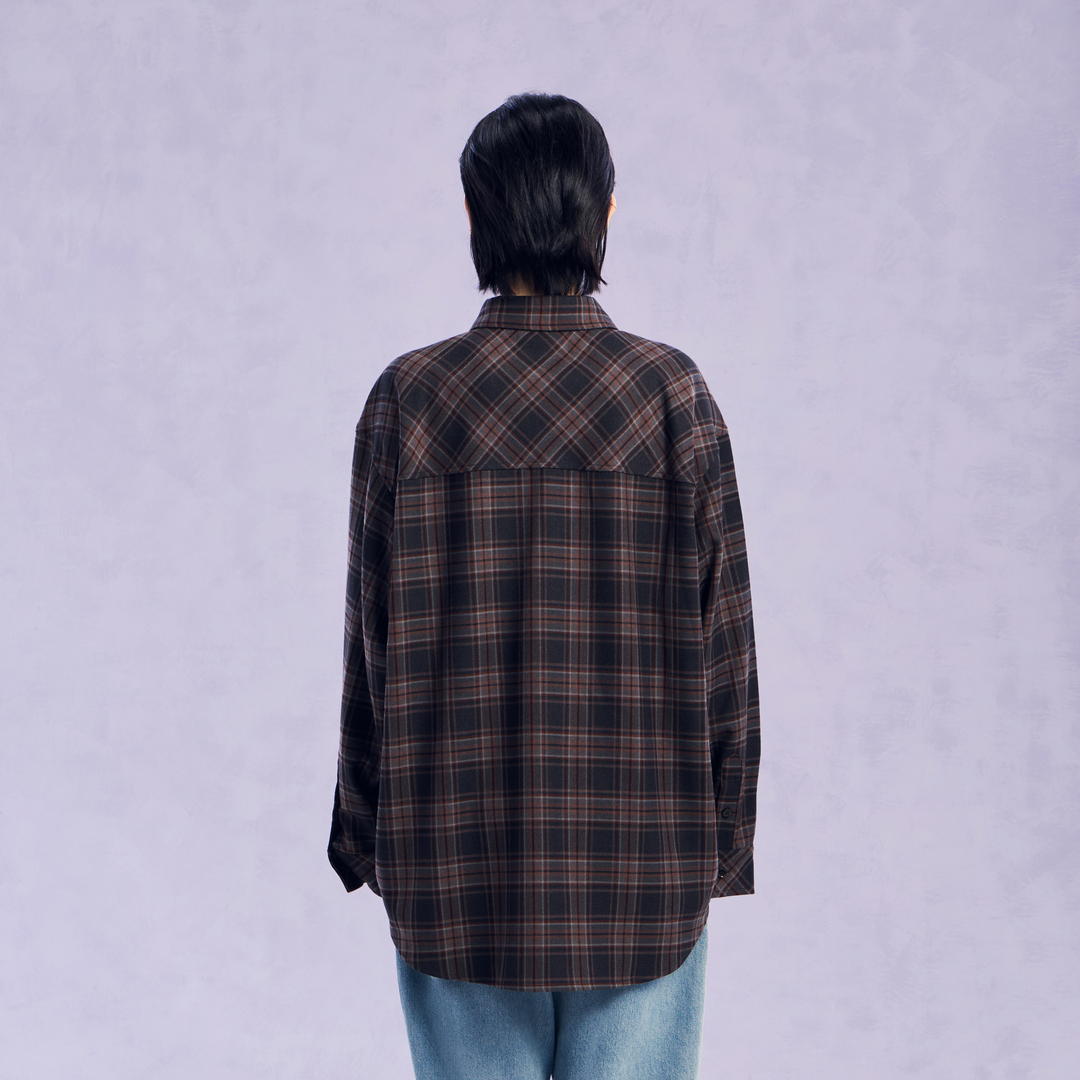 The Wonder Plaid Shirt | Shadow Brown