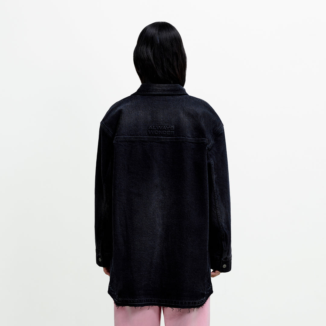 Wild Fruit Overshirt | Midnight Black