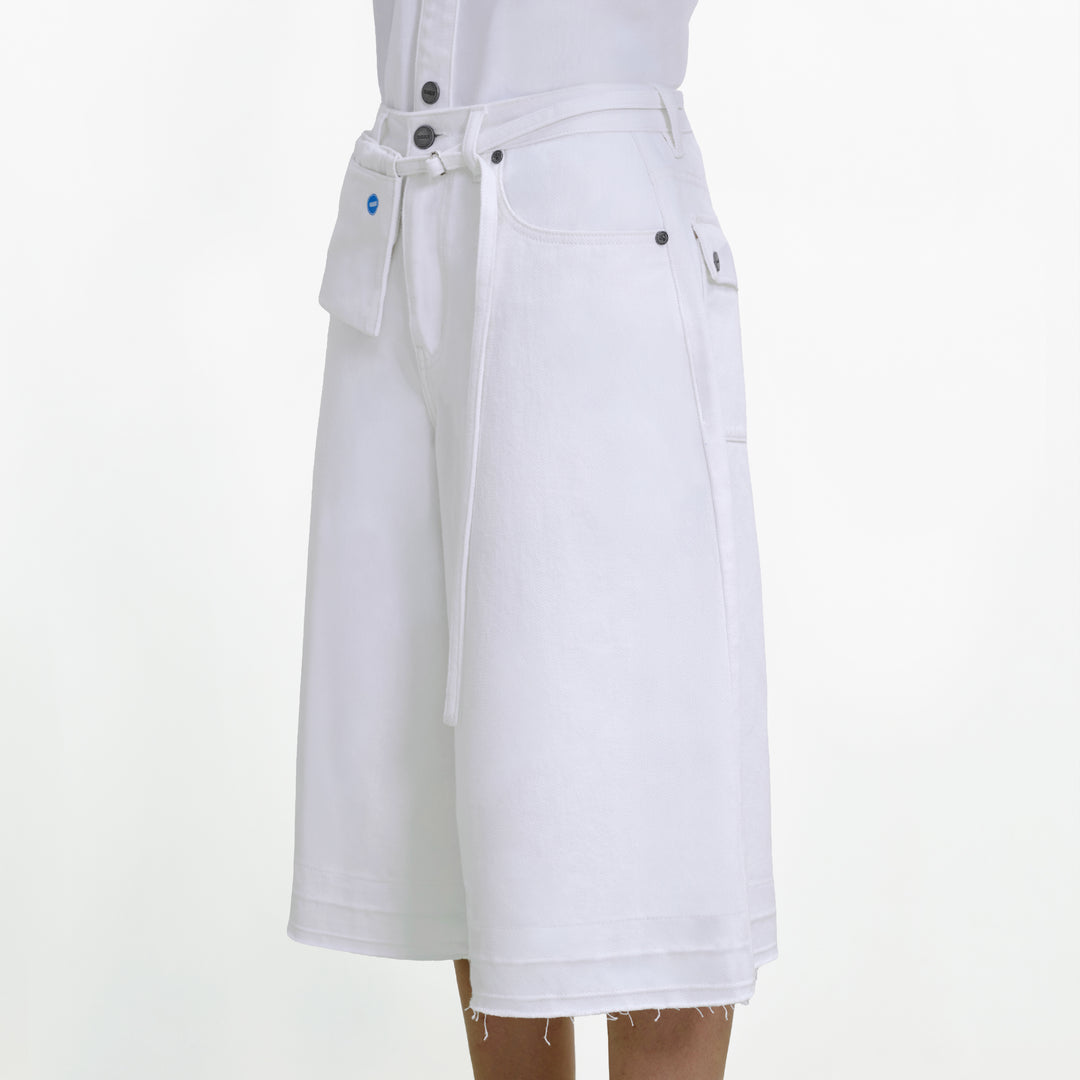 Wild Fruit Utility Shorts | Flour White