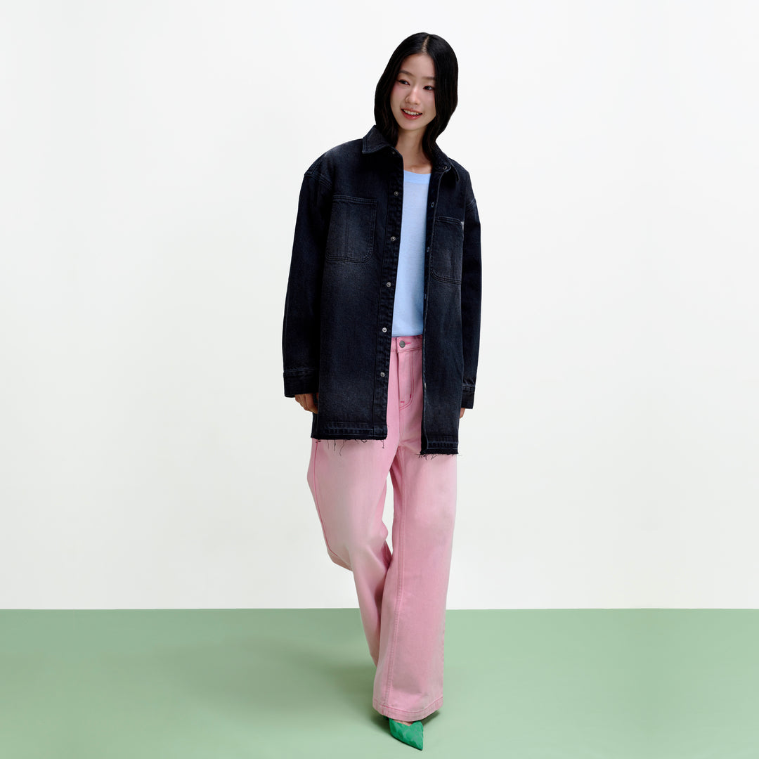 Wild Fruit Overshirt | Midnight Black