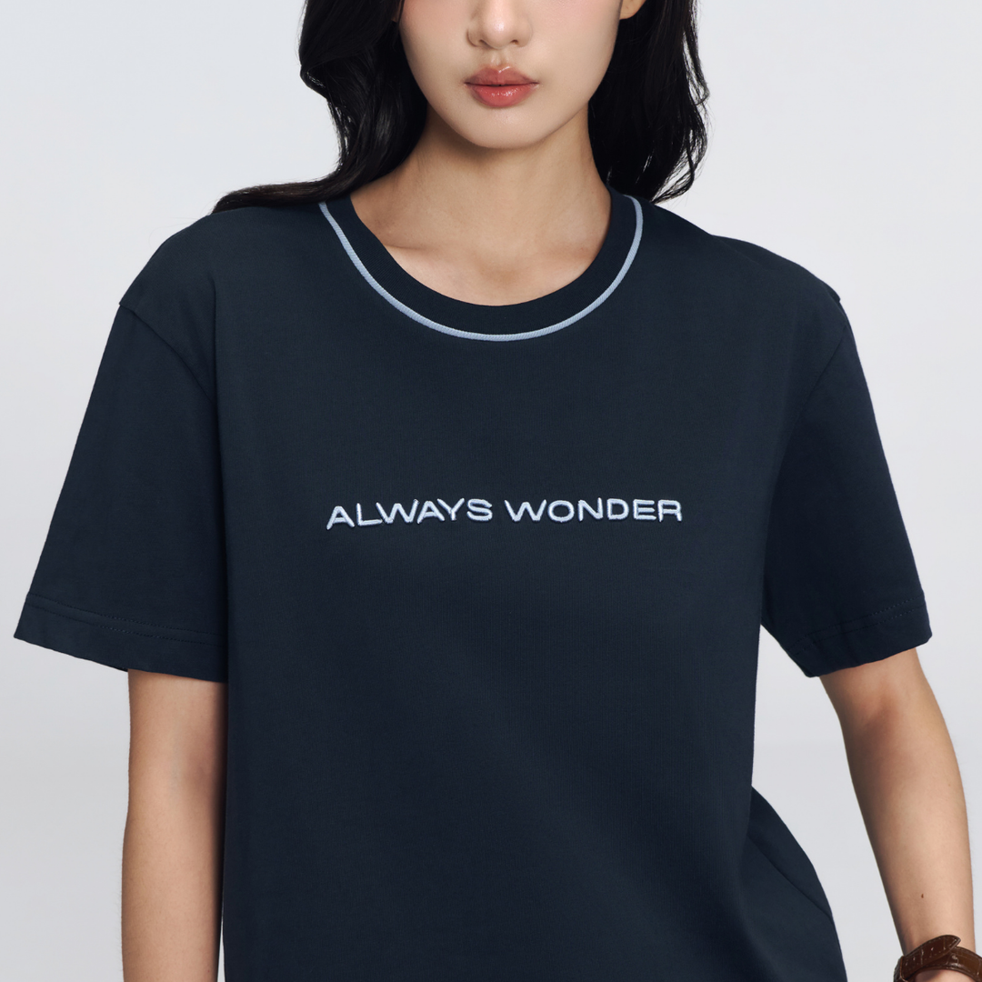 Downtown Essential Tee | Midnight Navy