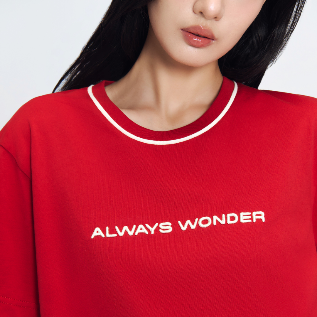 Downtown Essential Tee | Scarlet Red