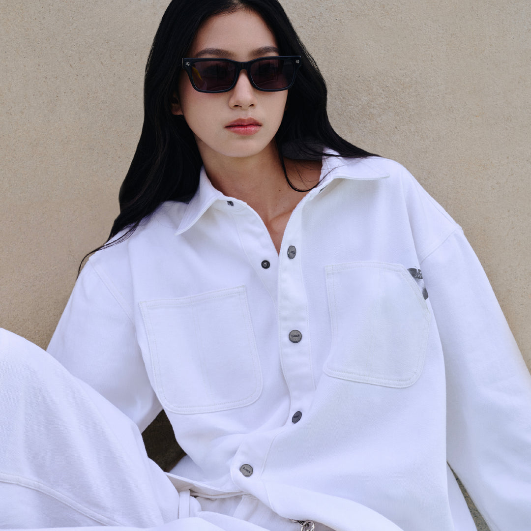 Wild Fruit Overshirt | Flour White