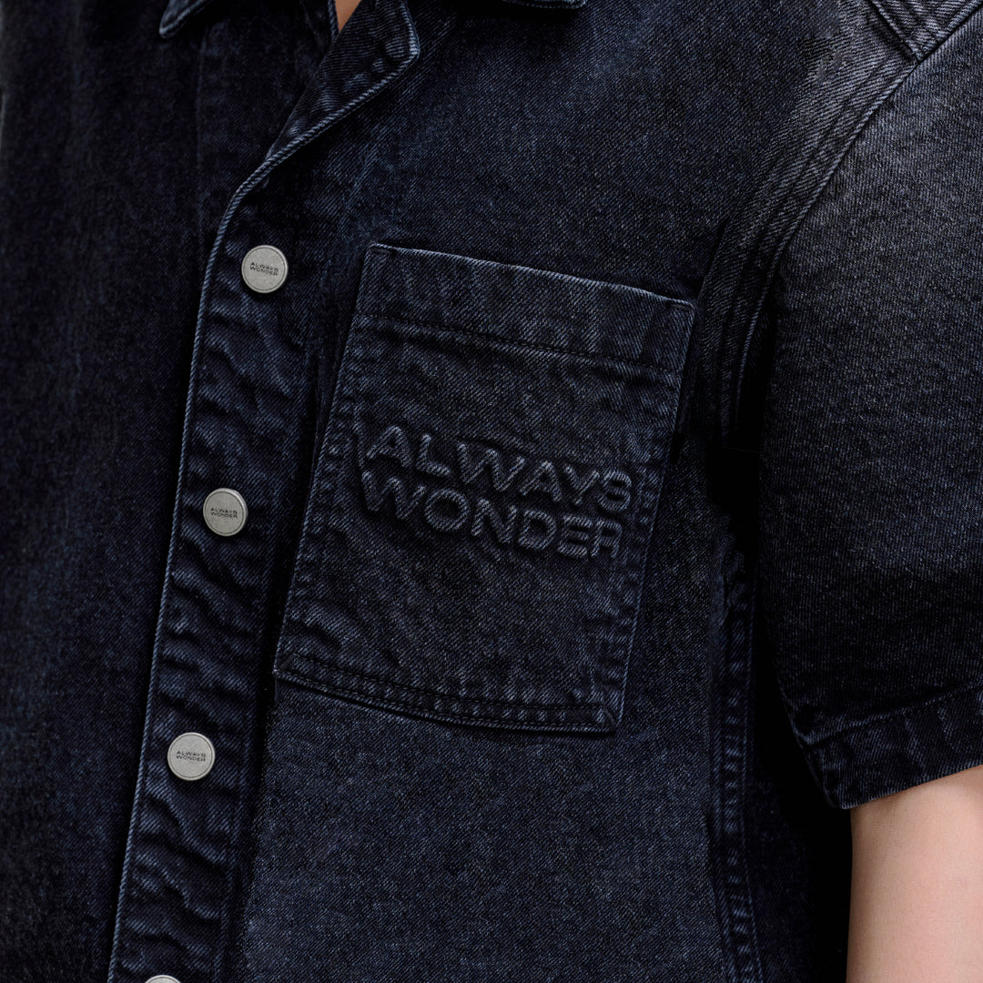 Wild Fruit Short-Sleeve Shirt | Midnight Black