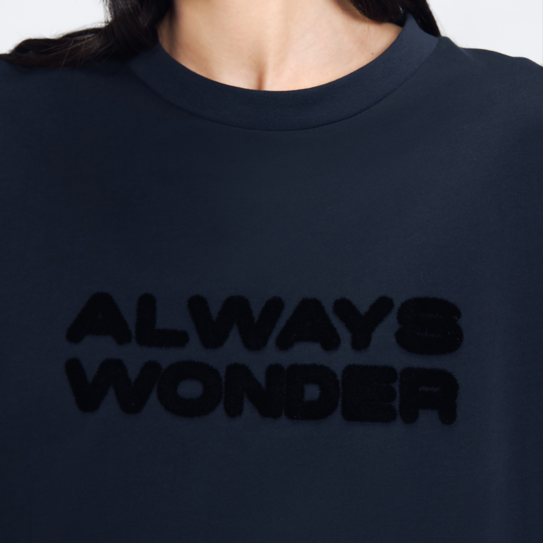 Wonder Hours Long Sleeve Tee | Midnight Navy