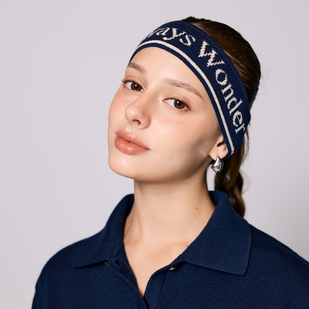 AlwaysWonder | 'A Digital Heartbeat' Navy Headband