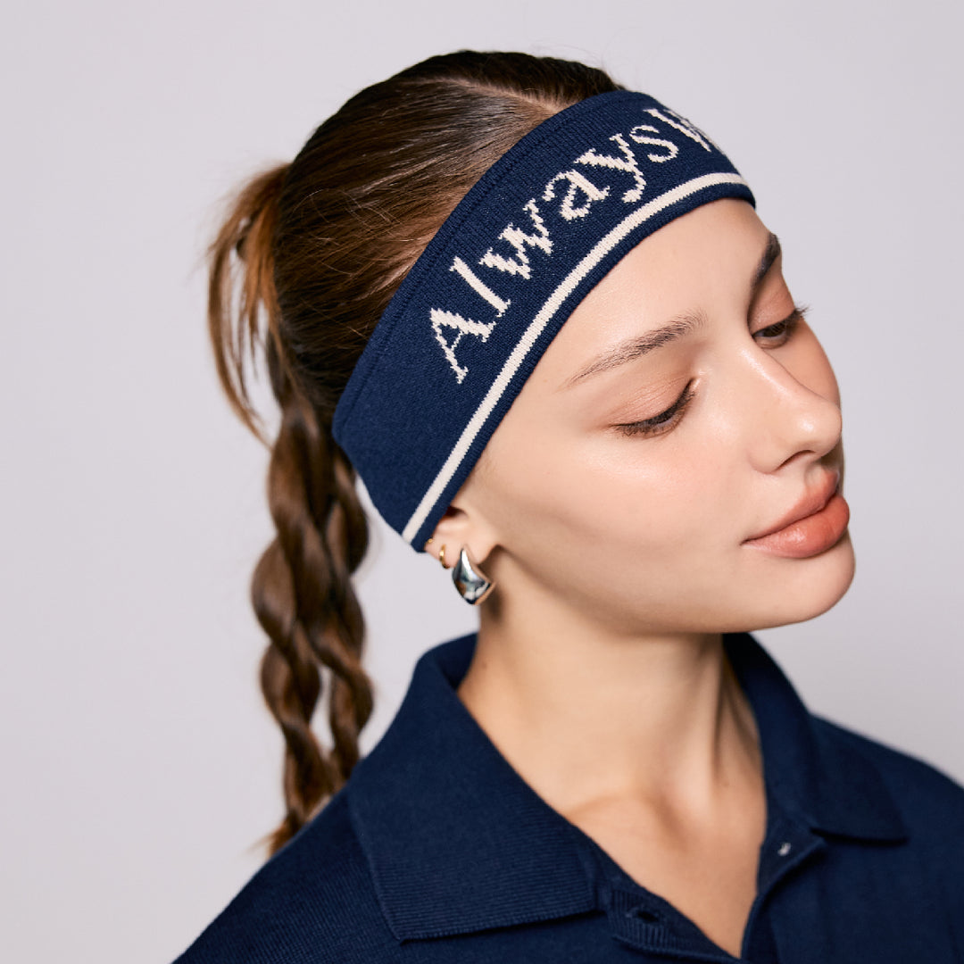 AlwaysWonder | 'A Digital Heartbeat' Navy Headband