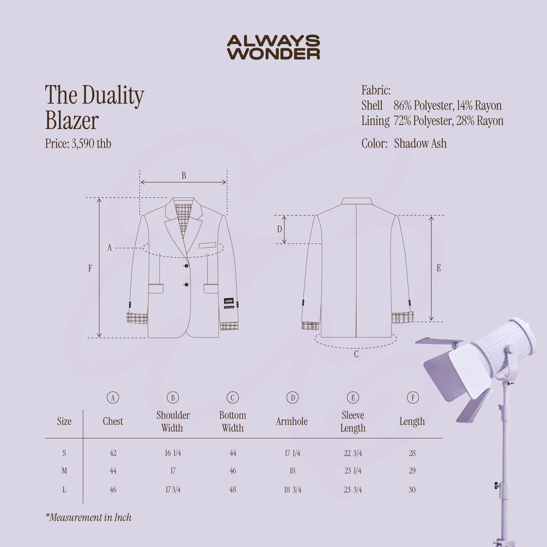 The Duality Blazer | Shadow ash