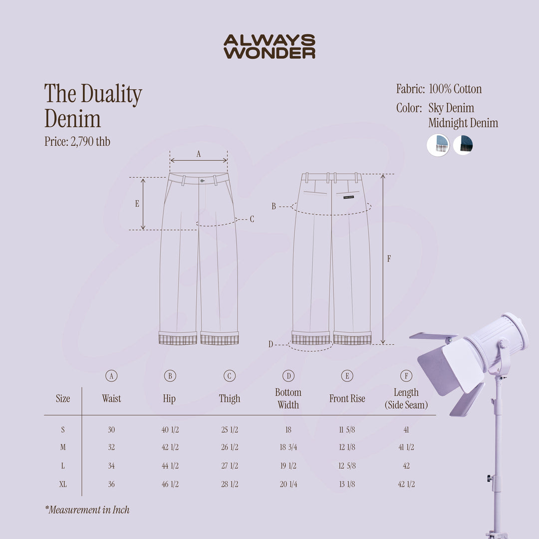 The Duality Denim | Sky Denim