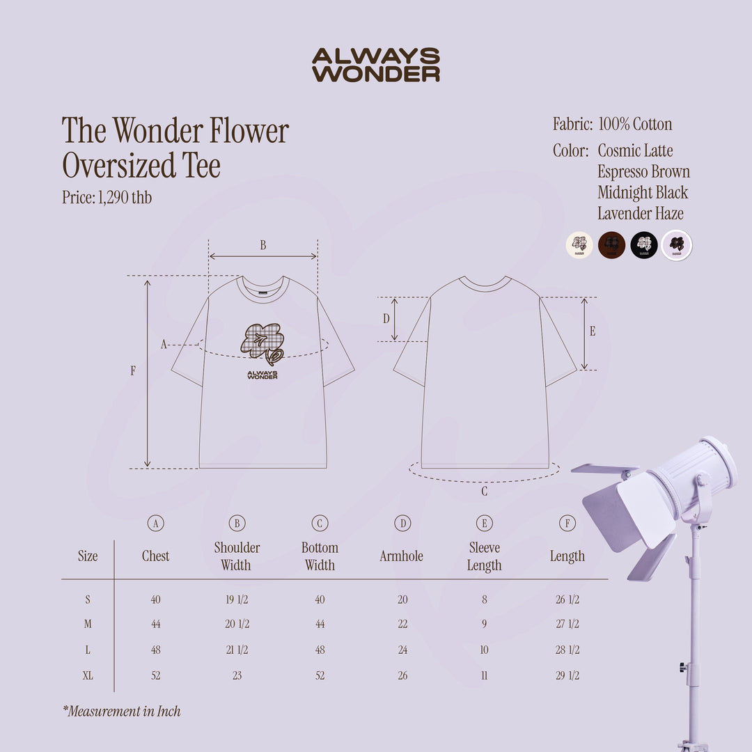 The Wonder Flower Oversized Tee | Lavender Haze