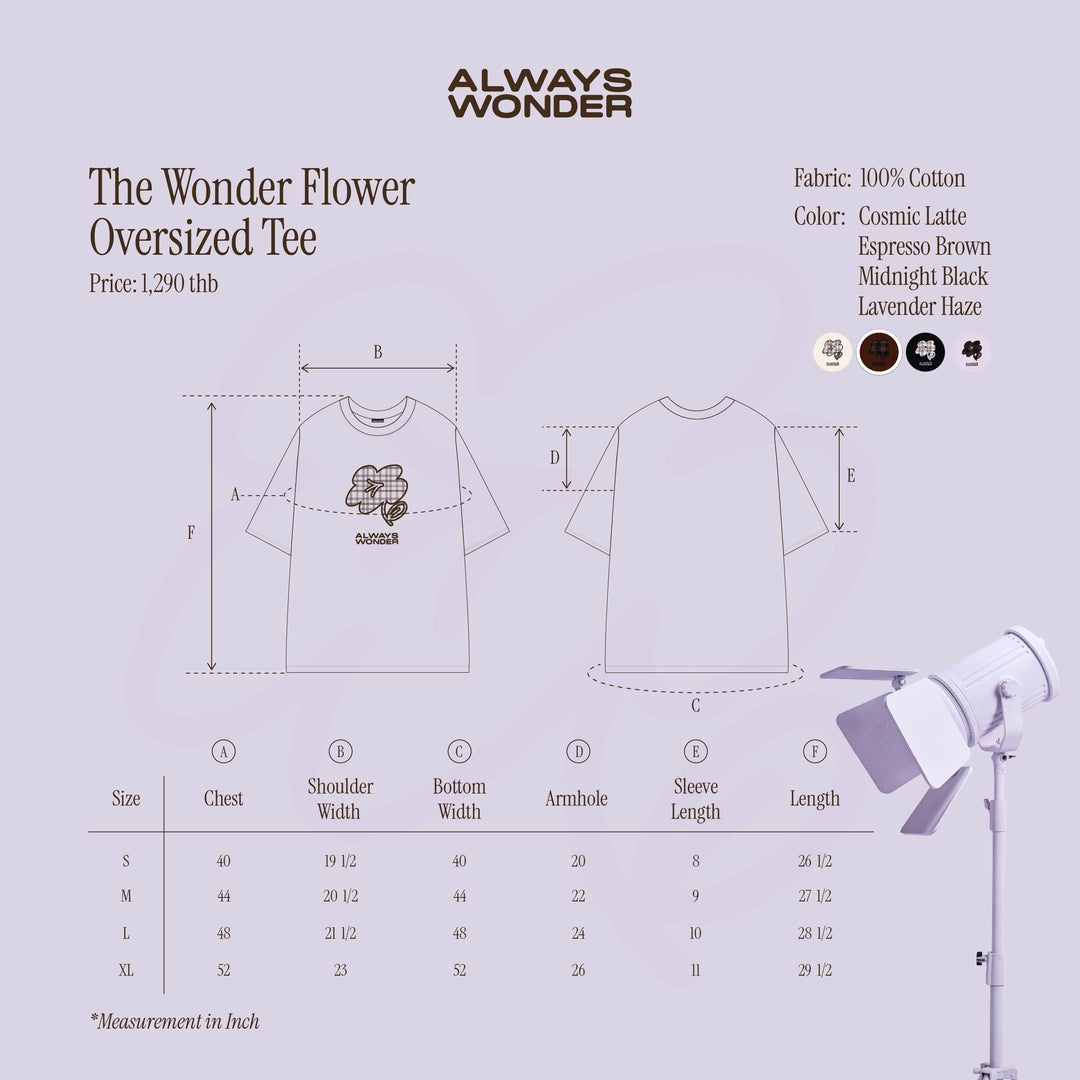 The Wonder Flower Oversized Tee | Espresso Brown