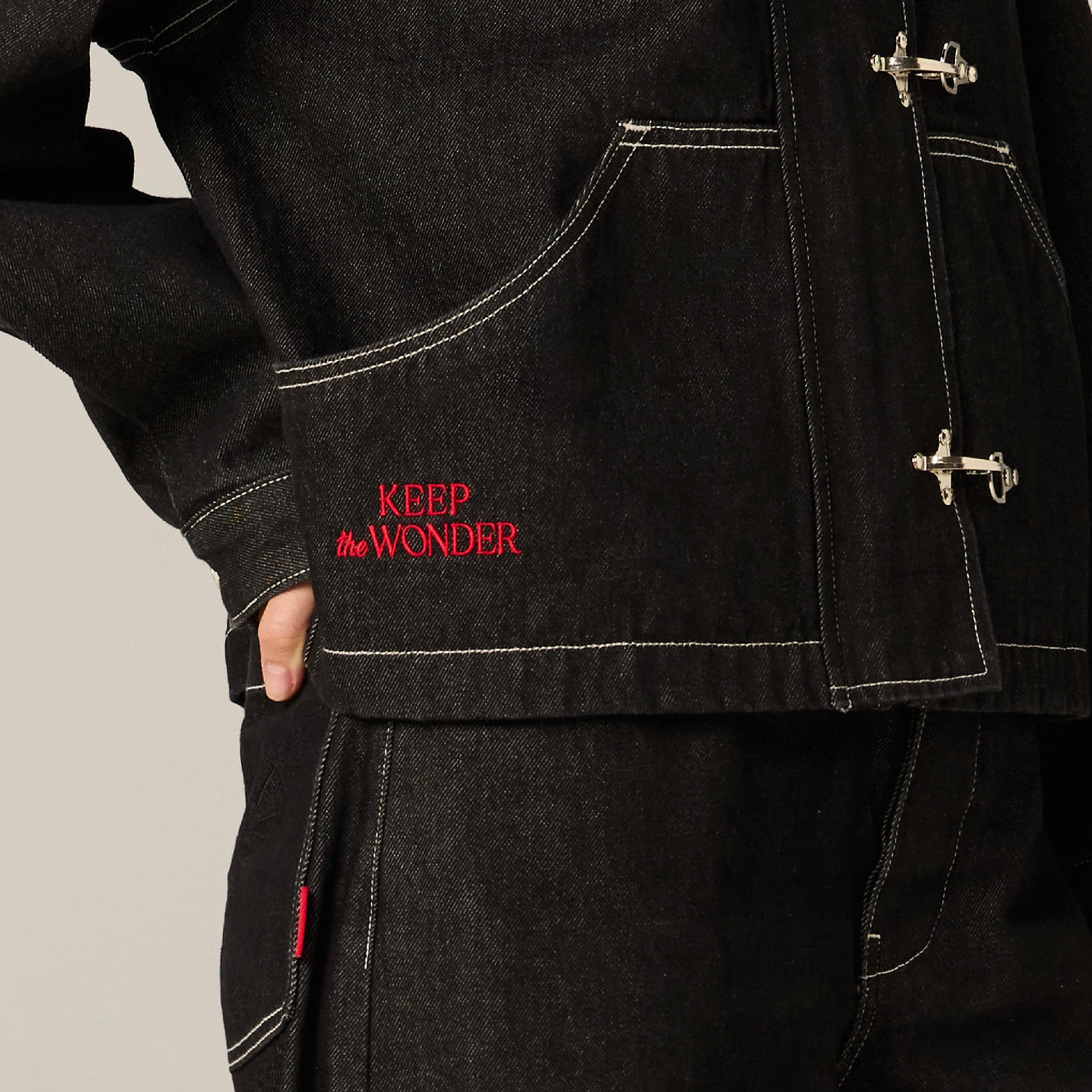 After the Spotlight Denim Jacket | Midnight Silence – AlwaysWonder