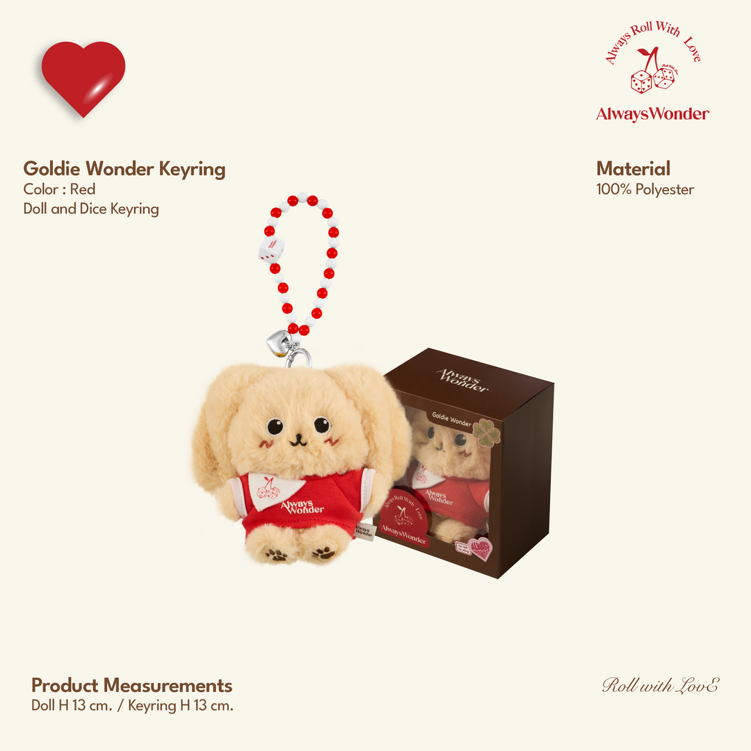【新品・未開封】Always Wonder Goldie Wonder AlwaysWonder | 'Roll with Love' Goldie Wonder Keyring