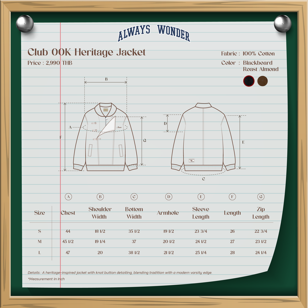 Club 00K Heritage Jacket | Blackboard