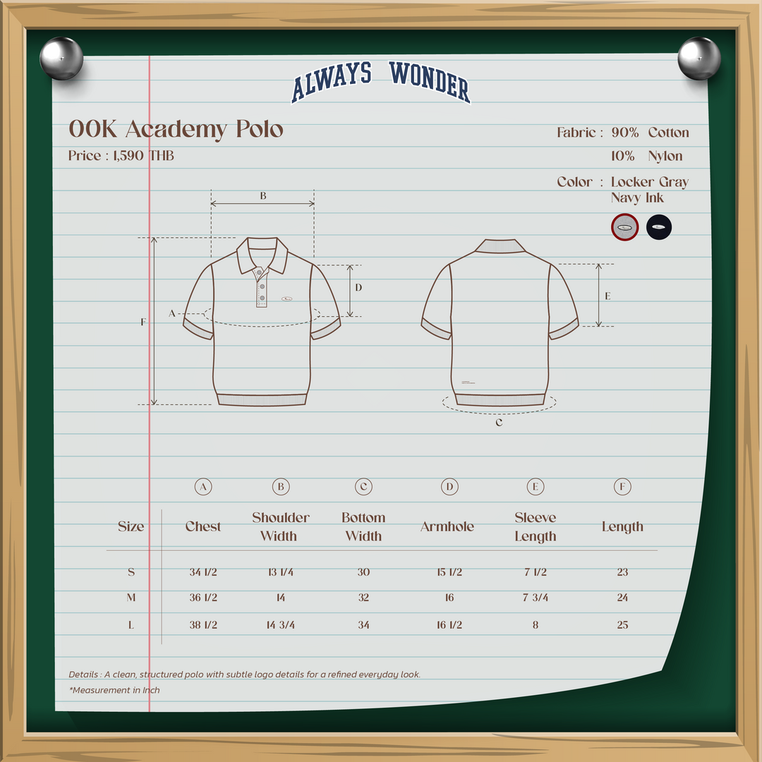 00K Academy Polo | Locker Gray