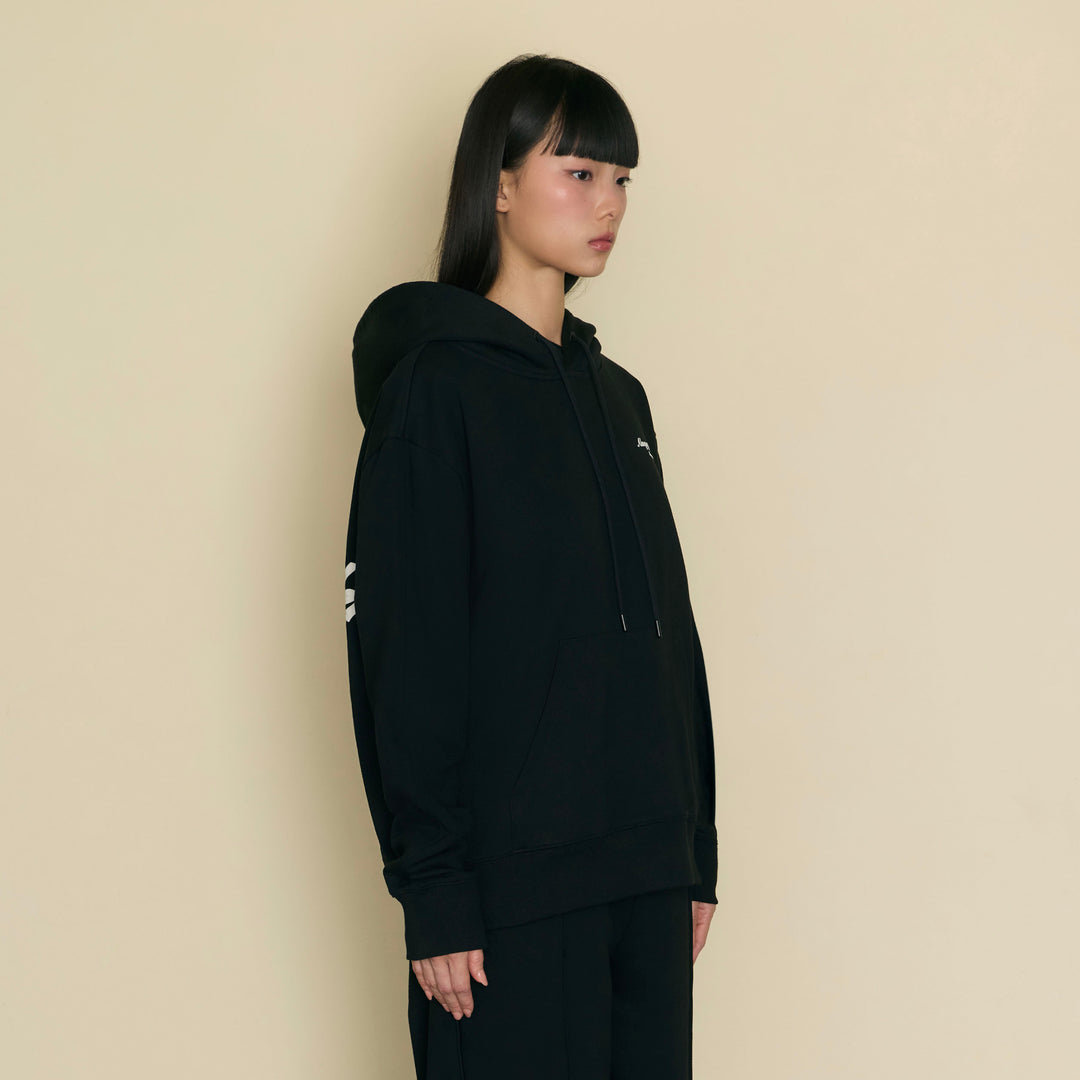 After silence hoodie | Charcoal