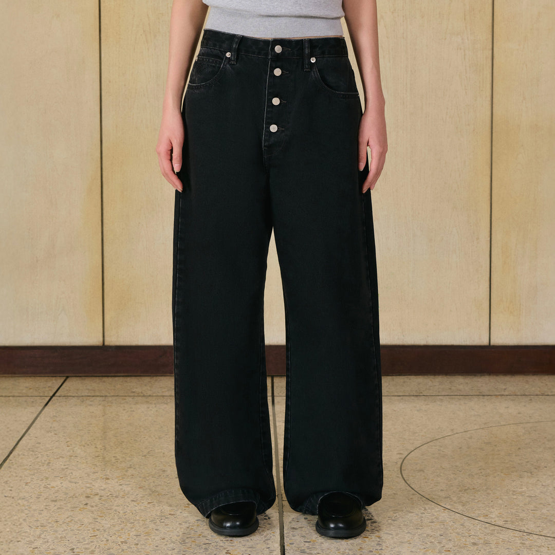 Club 00K Heritage Barrel Jeans | Blackboard