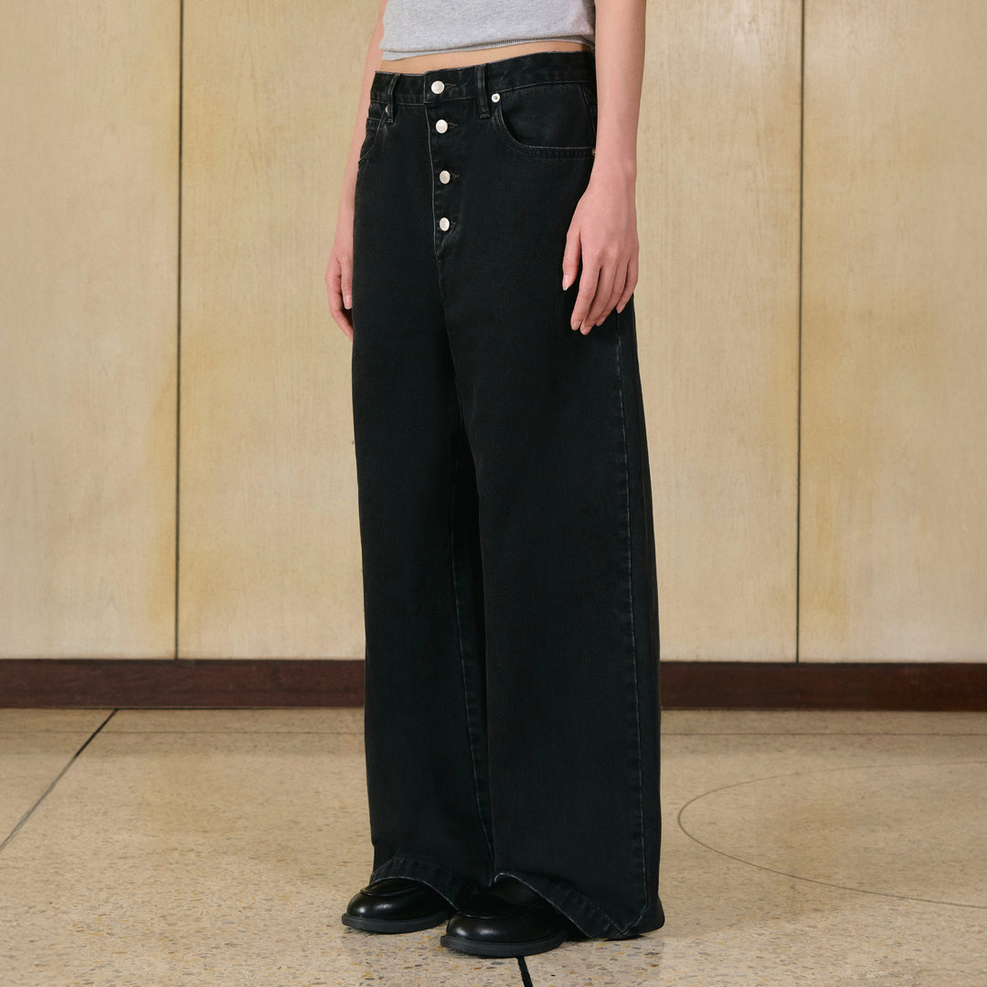 Club 00K Heritage Barrel Jeans | Blackboard