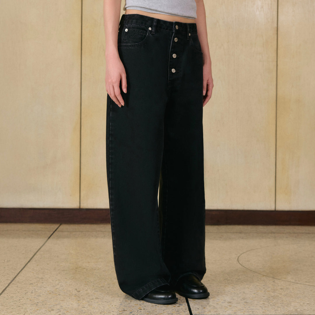 Club 00K Heritage Barrel Jeans | Blackboard