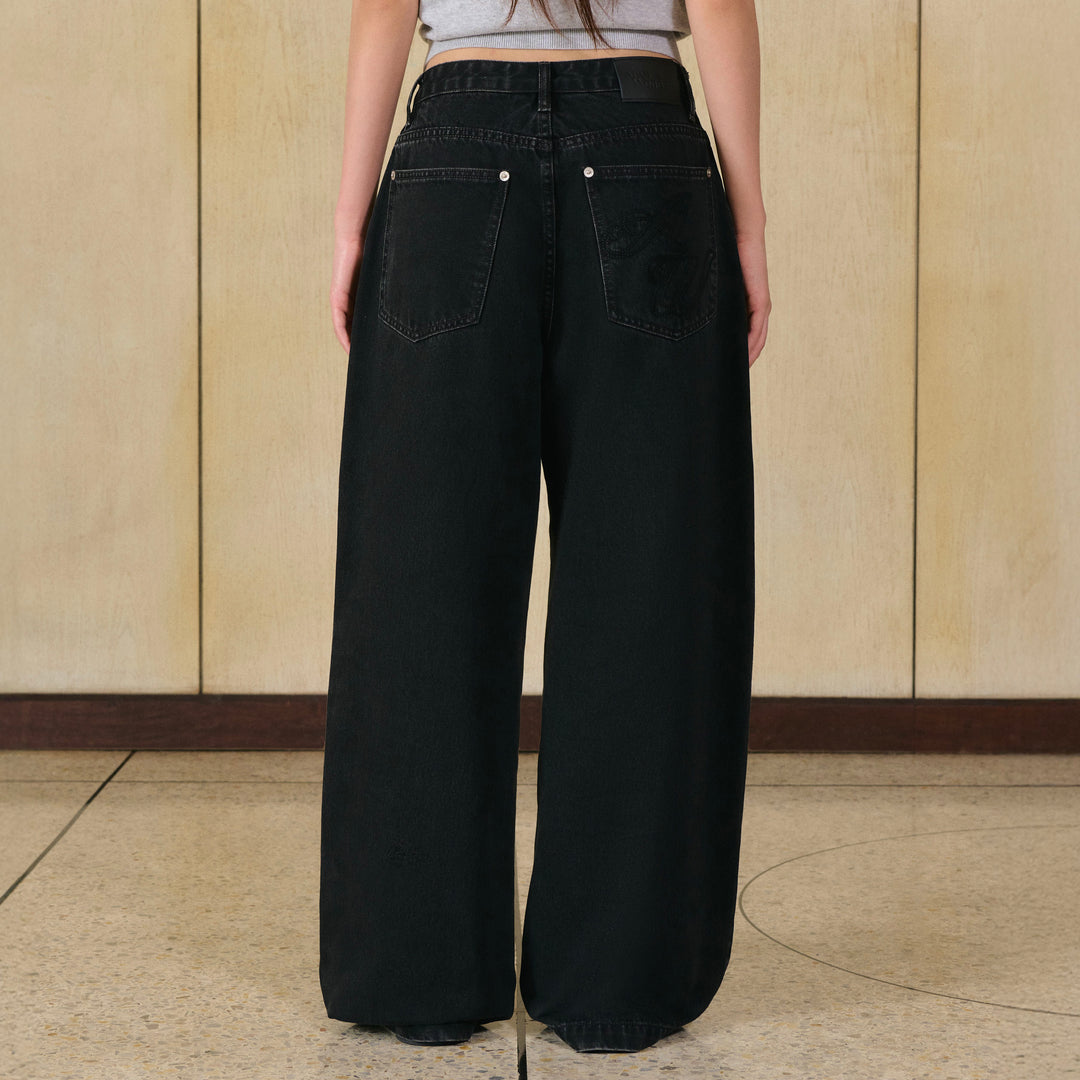Club 00K Heritage Barrel Jeans | Blackboard