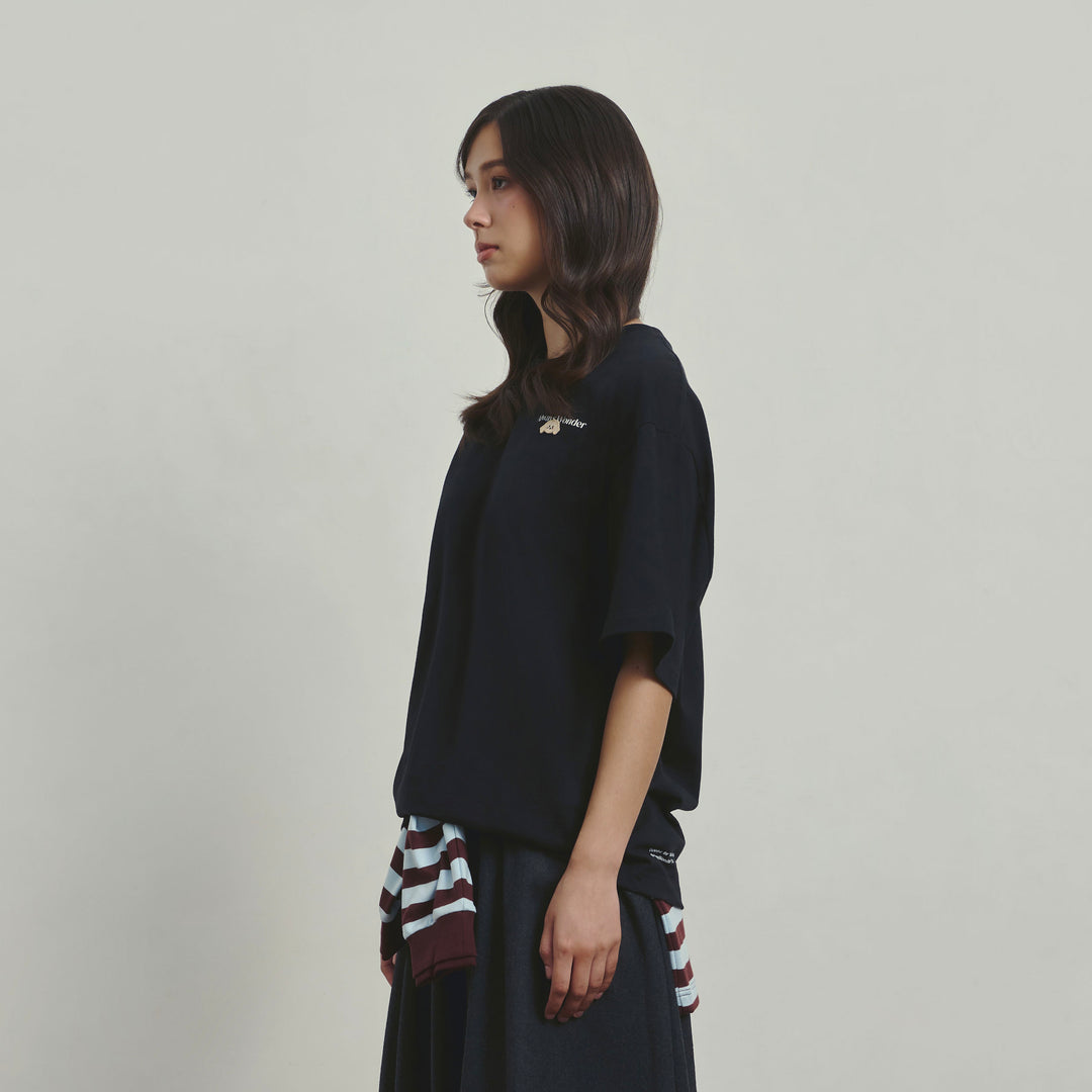 Little Goldie Oversized Tee | Dark Charcoal