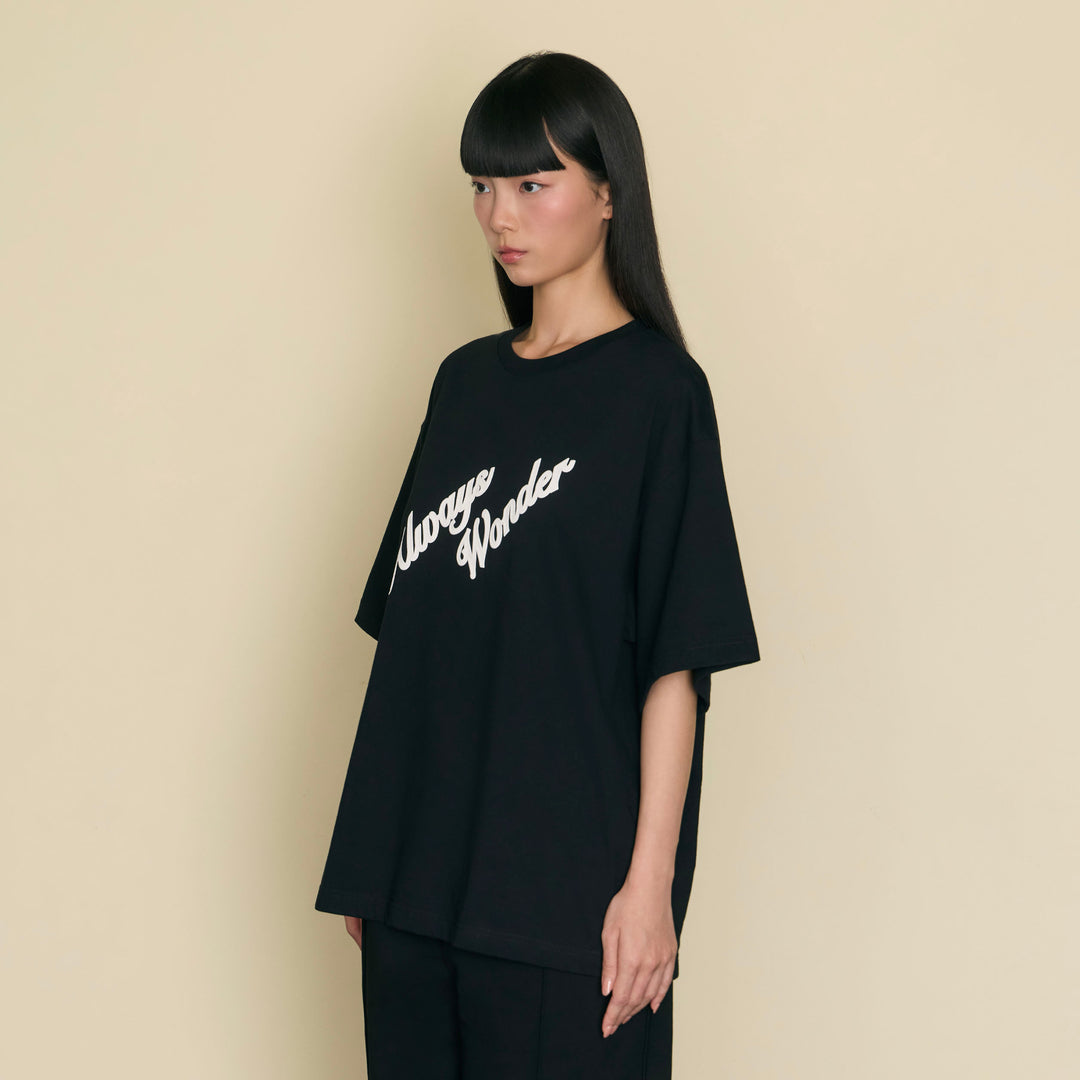 Always Presense Oversized Tee | Charcoal