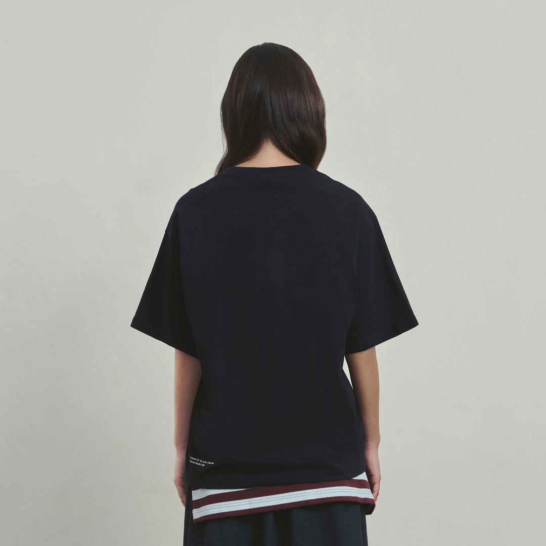 Little Goldie Oversized Tee | Dark Charcoal
