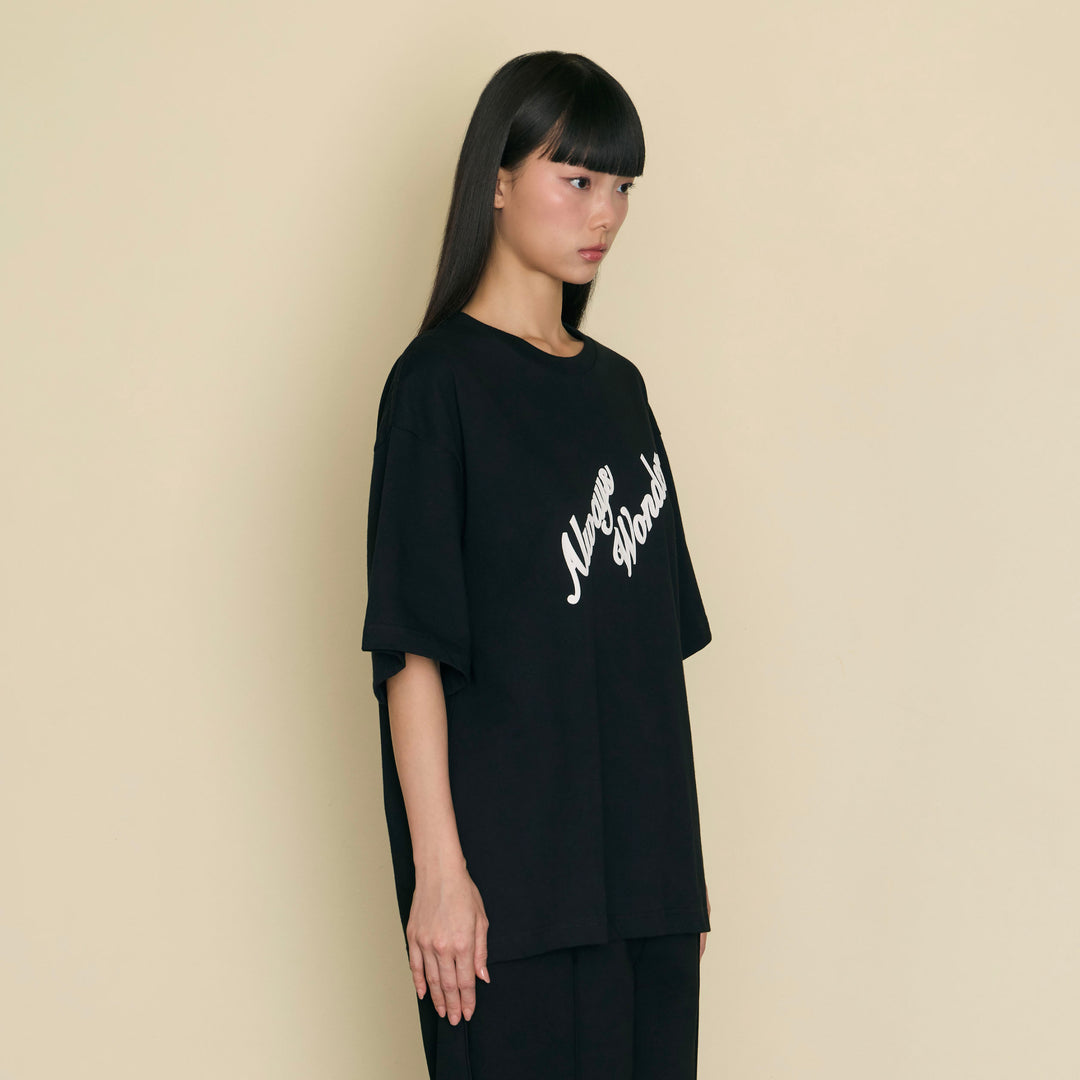 Always Presense Oversized Tee | Charcoal