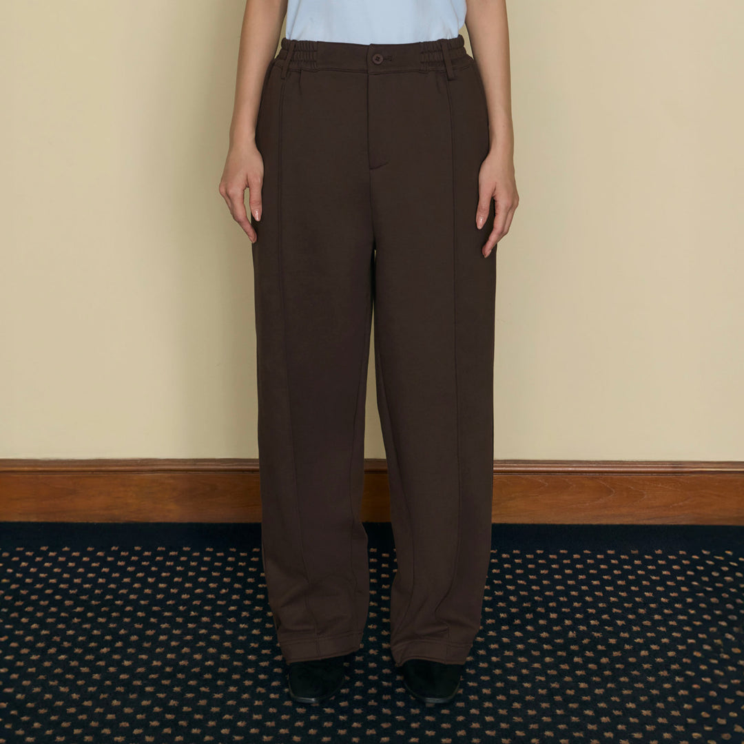 ( Pre-order ) Leisurely Sweat Pants | Burnt Umber