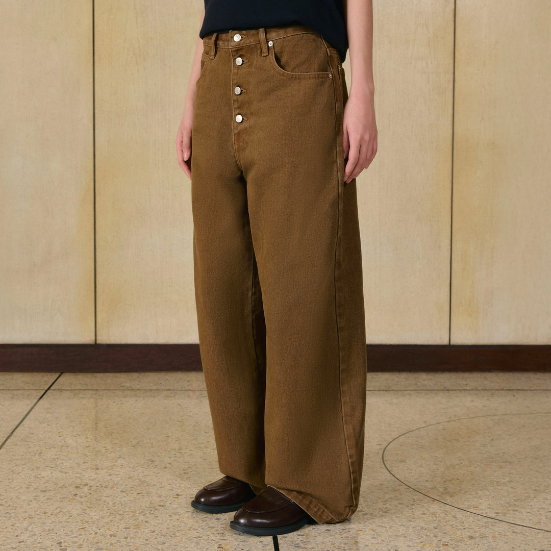 Club 00K Heritage Barrel Jeans | Roast Almond