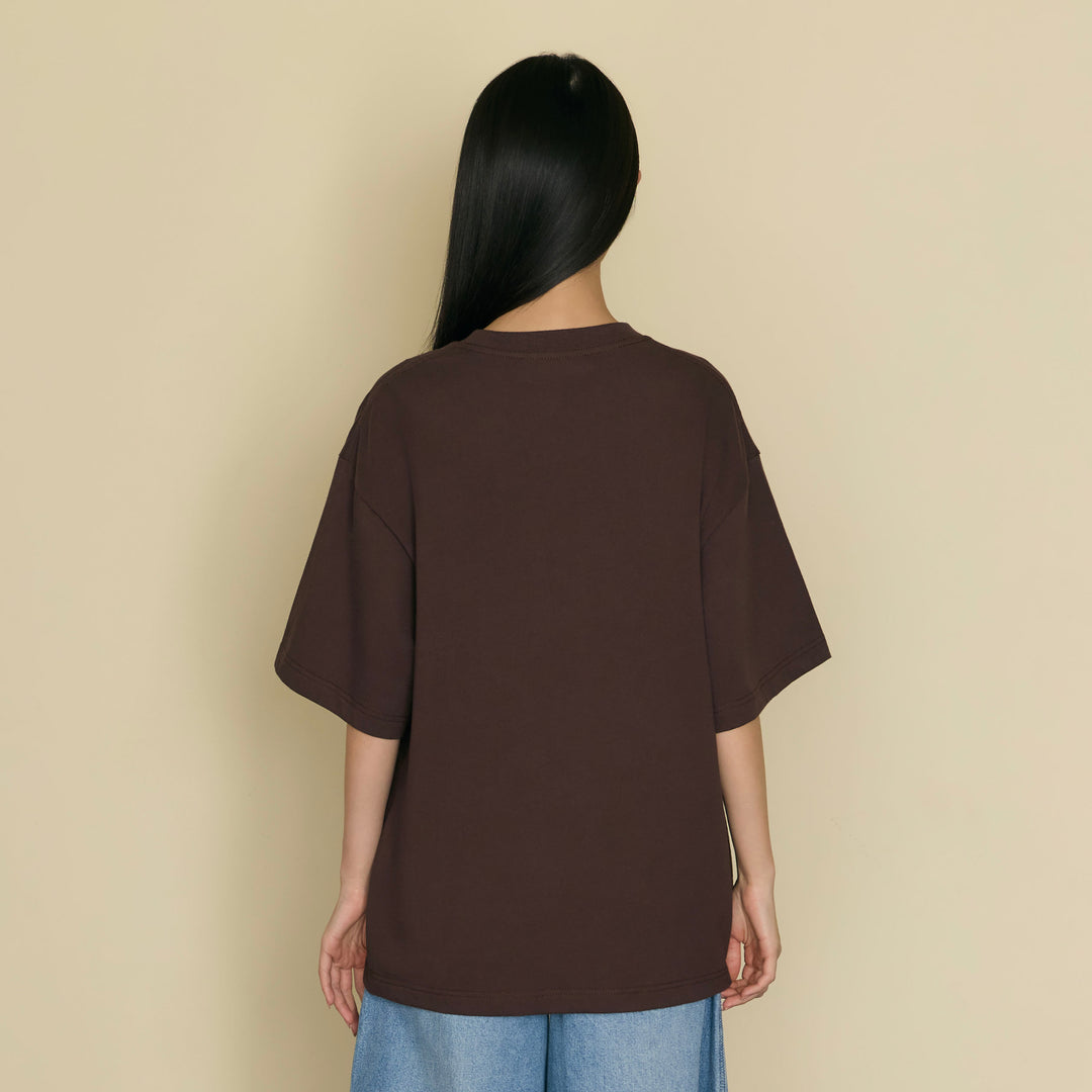 Always Presense Oversized Tee | Burnt Umber