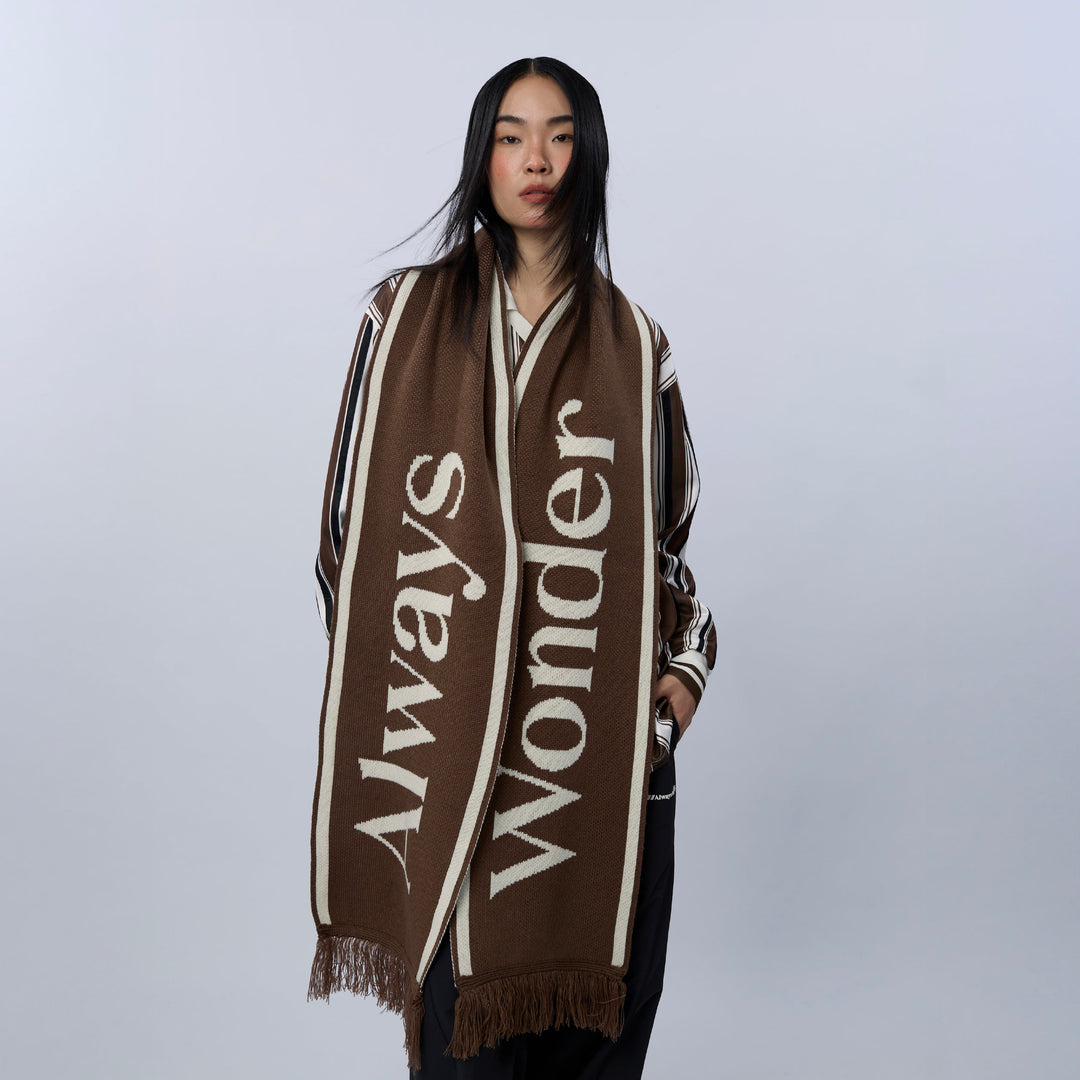 AW Motion Cheer Scarf | Tan Brown