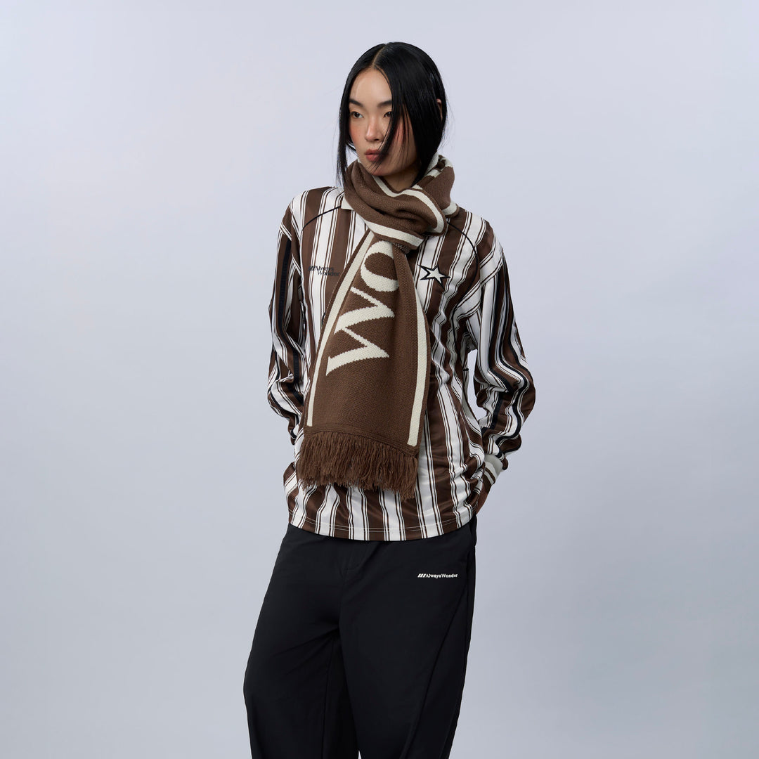 AW Motion Cheer Scarf | Tan Brown