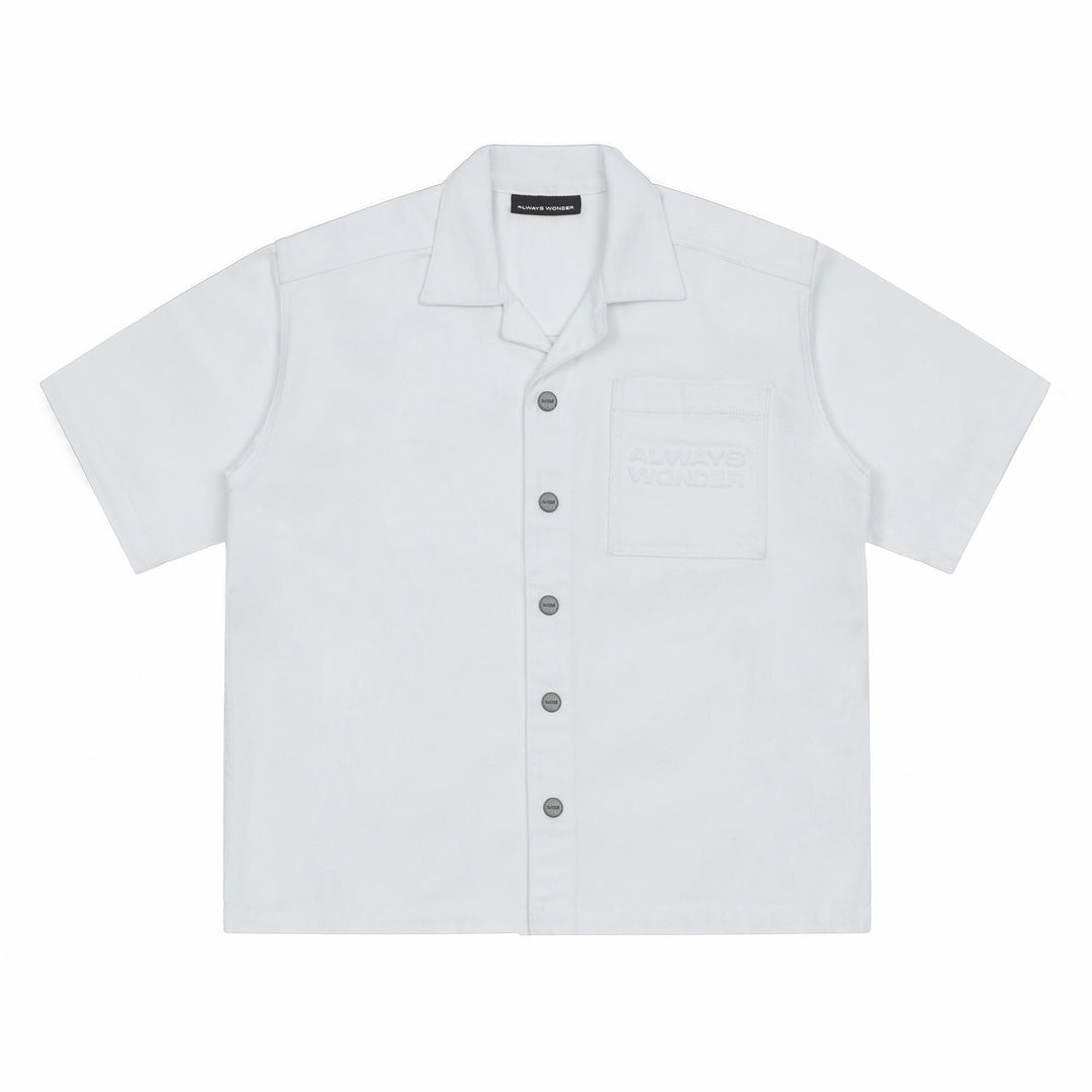 Wild Fruit Short-Sleeve Shirt | Flour White