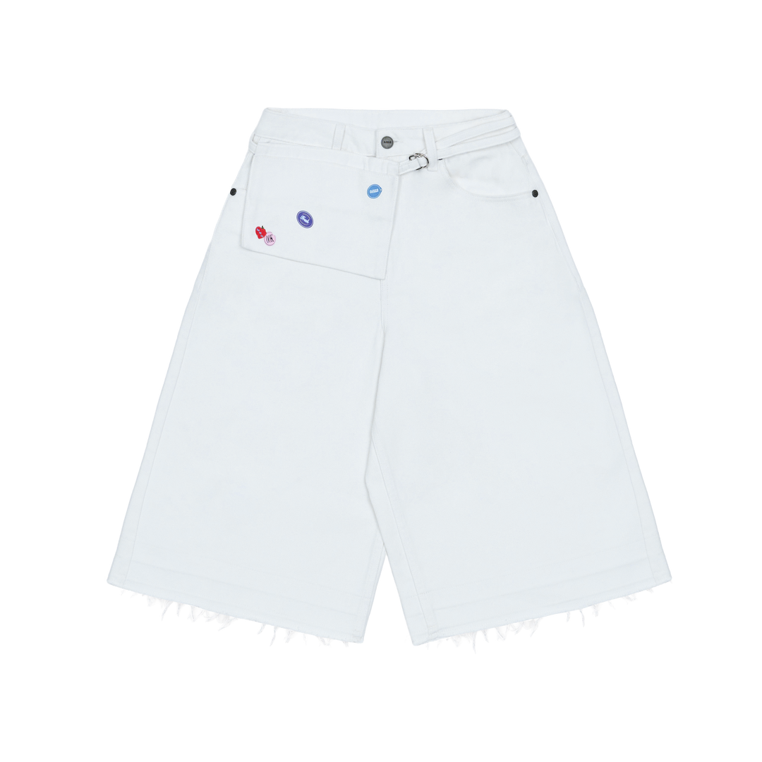Wild Fruit Utility Shorts | Flour White