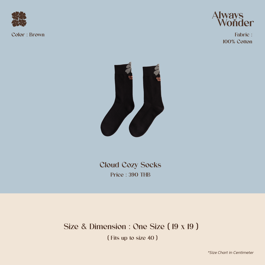 Cloud Cozy Socks | Brown