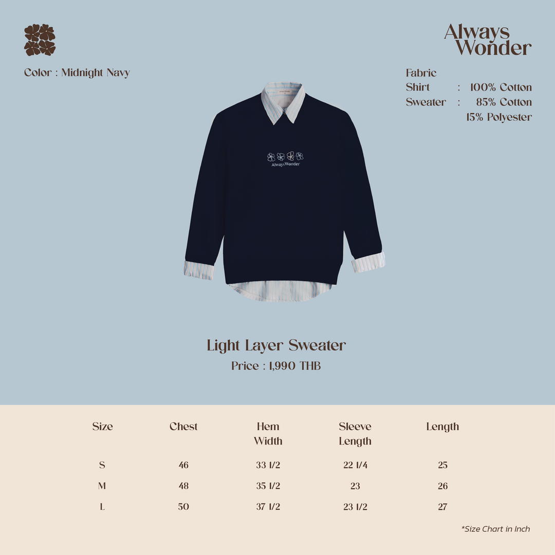 Light Layer Sweater | Midnight Navy