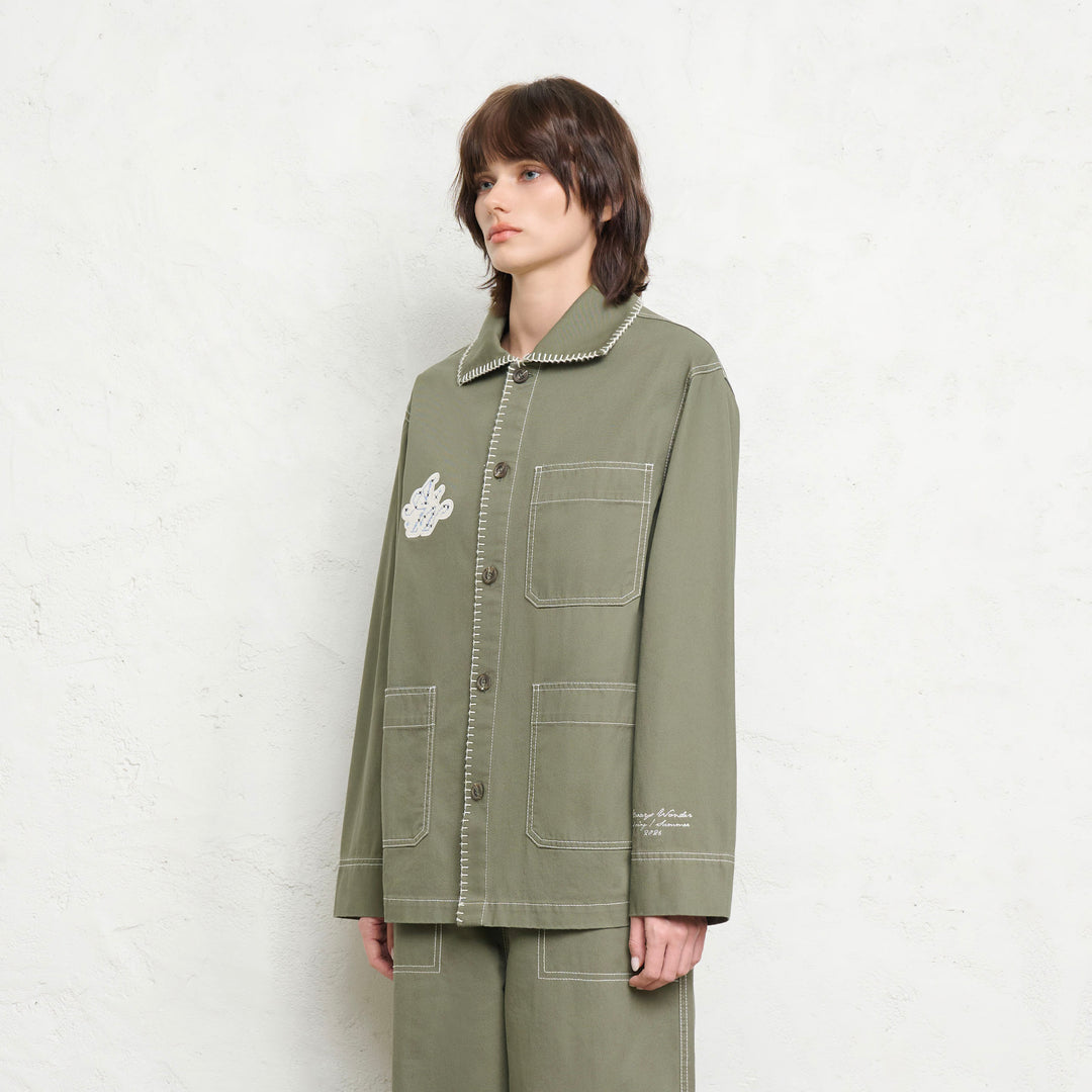 Sunlit Garden Blazer | Green Moss