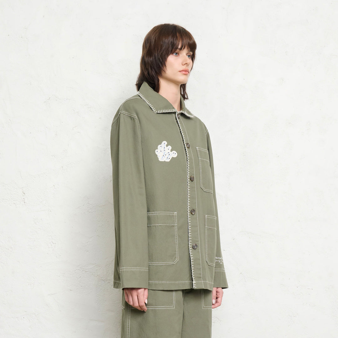 Sunlit Garden Blazer | Green Moss