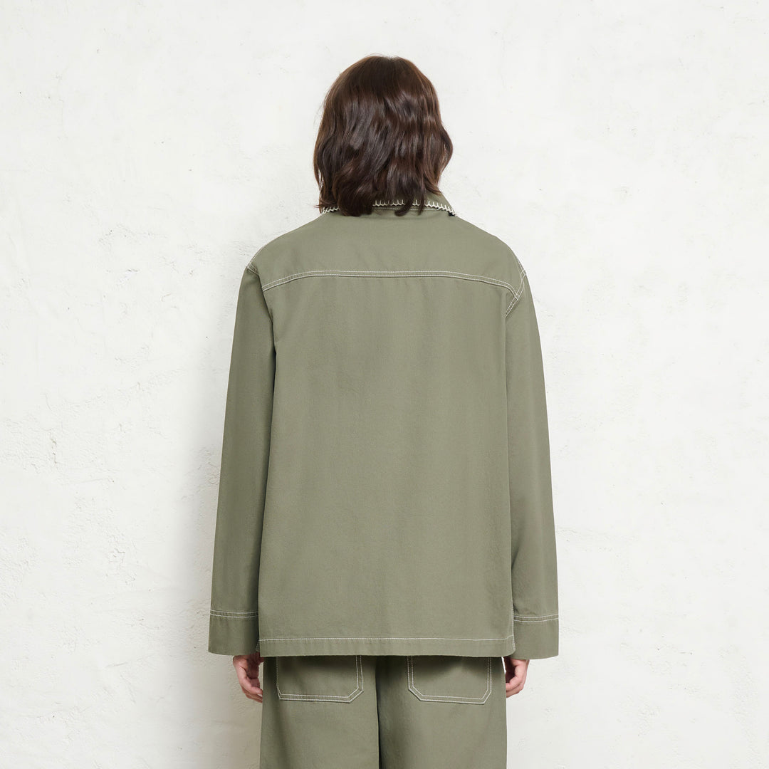 Sunlit Garden Blazer | Green Moss
