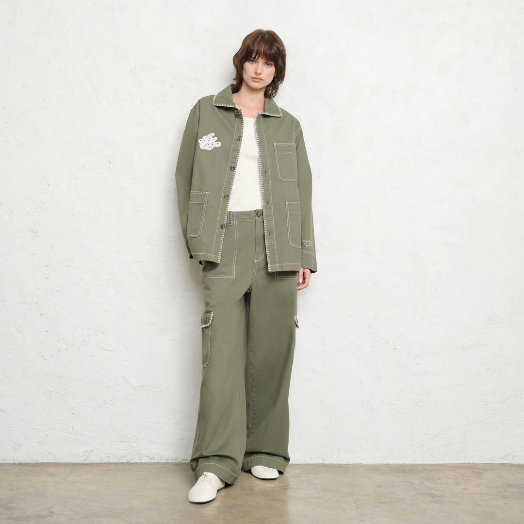 Sunlit Garden Blazer | Green Moss
