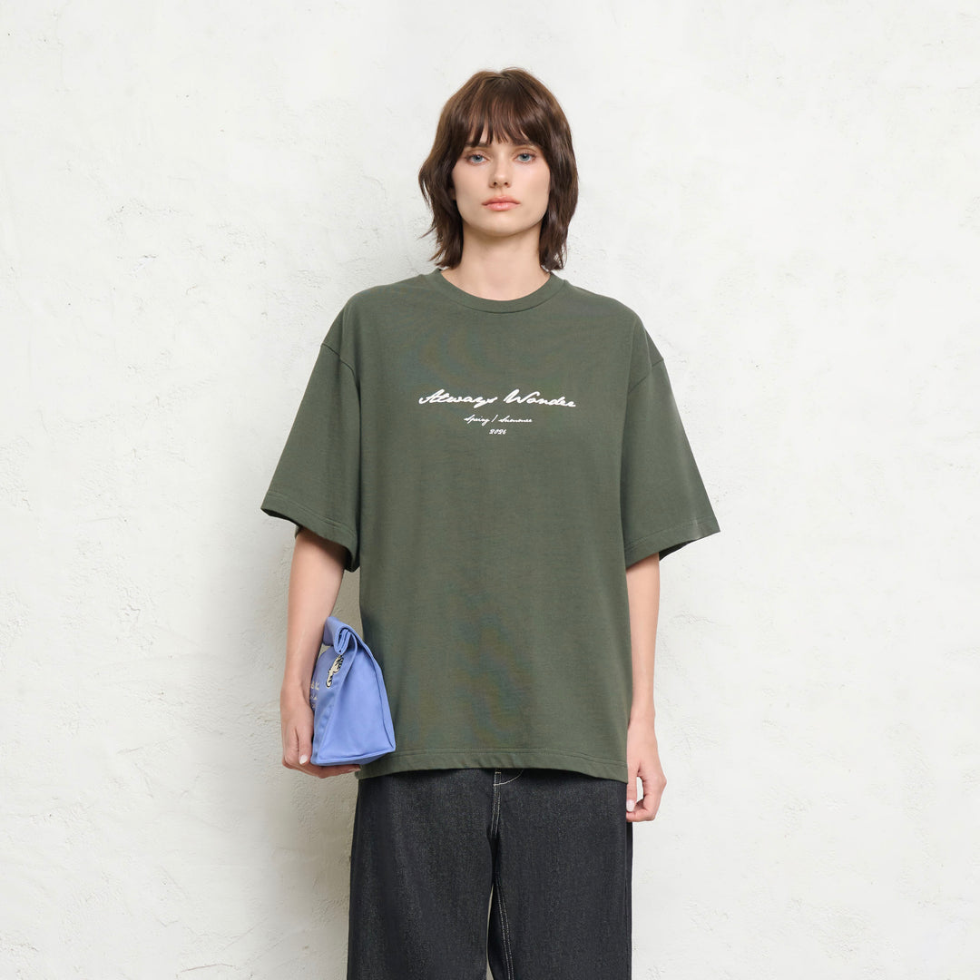 The Picnic Tee | Green Moss