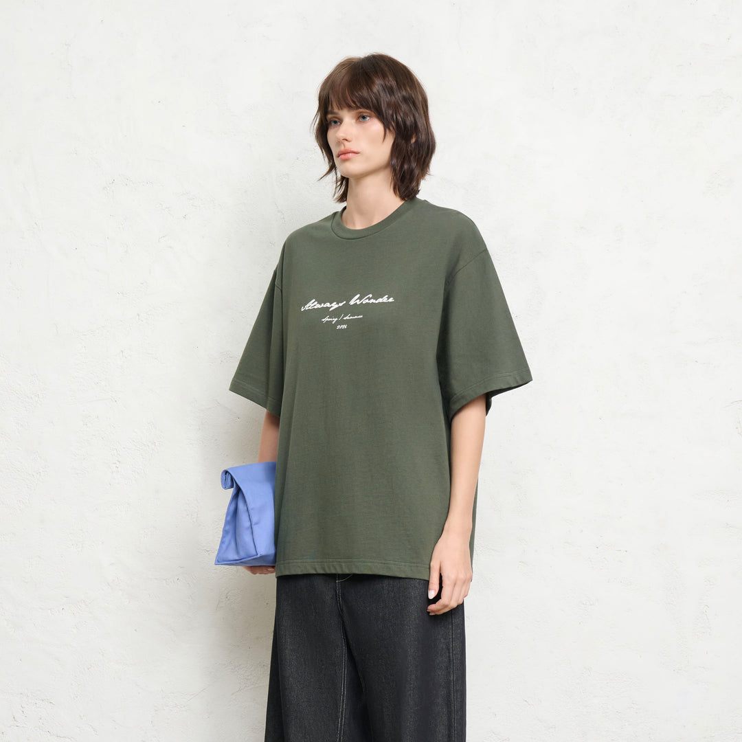 The Picnic Tee | Green Moss