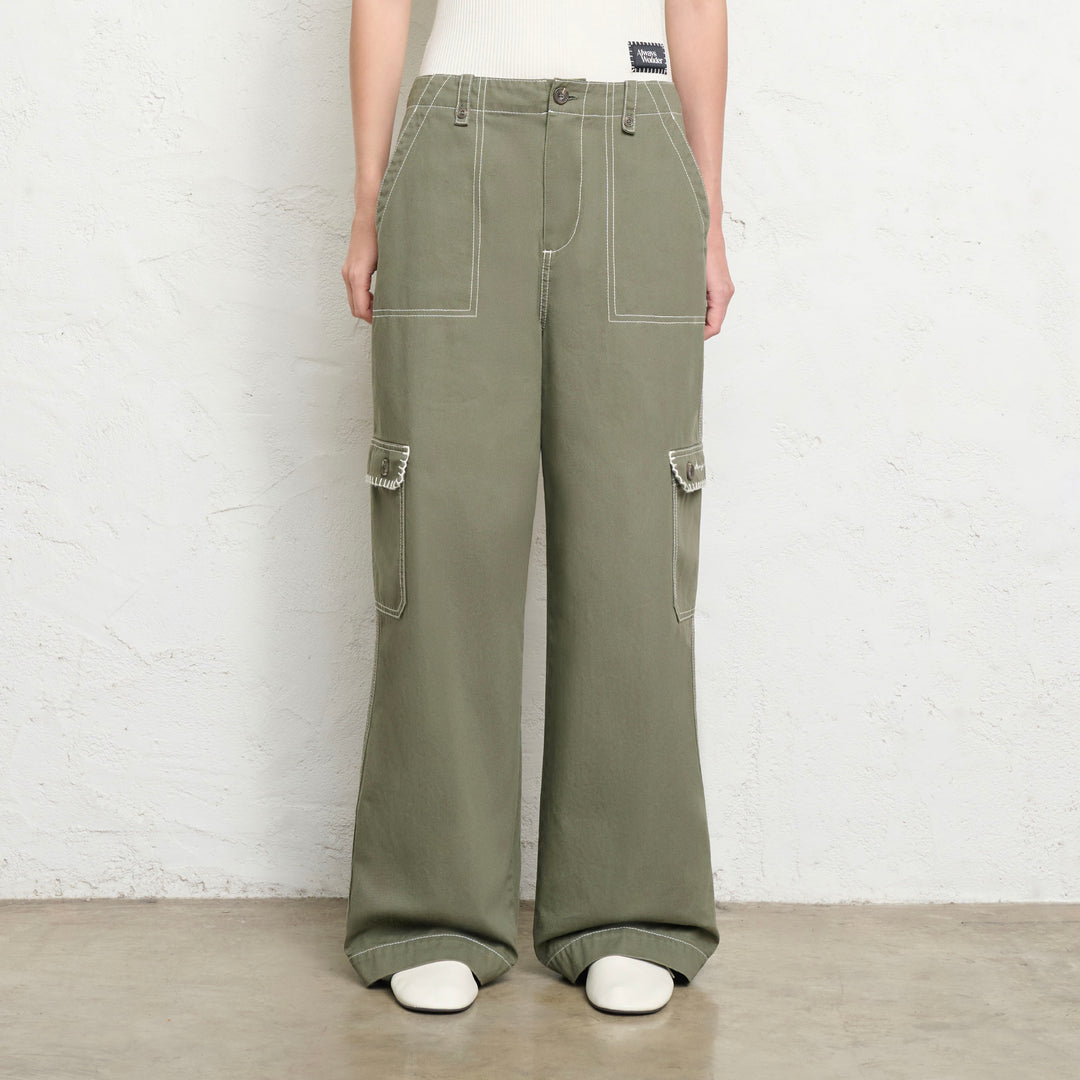 Sunlit Garden Trousers | Green Moss