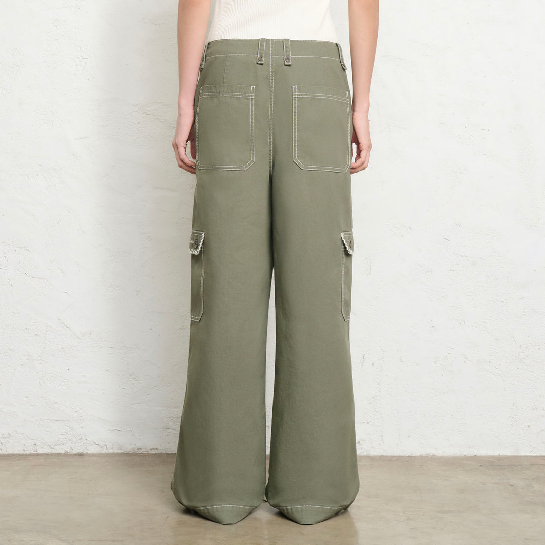 Sunlit Garden Trousers | Green Moss